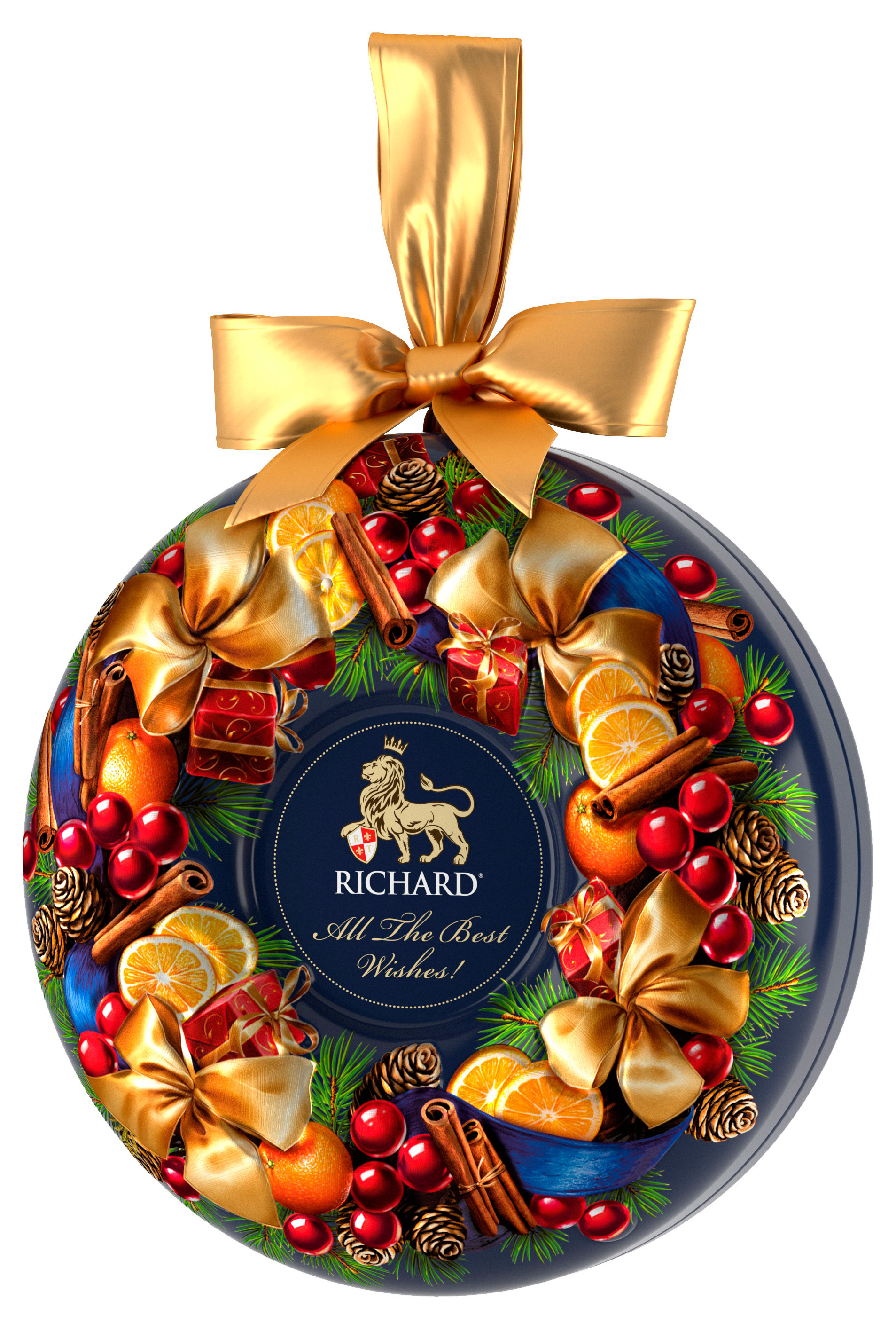 Изображение товара Черный чай RICHARD All the best wishes 80 г с апельсином и корицей