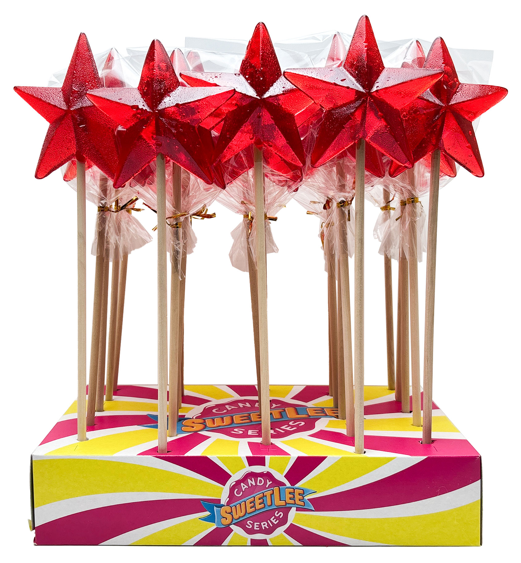 Изображение товара Карамель леденцовая на палочке «РусКонфета» Звёздочка большая красная, 75 г