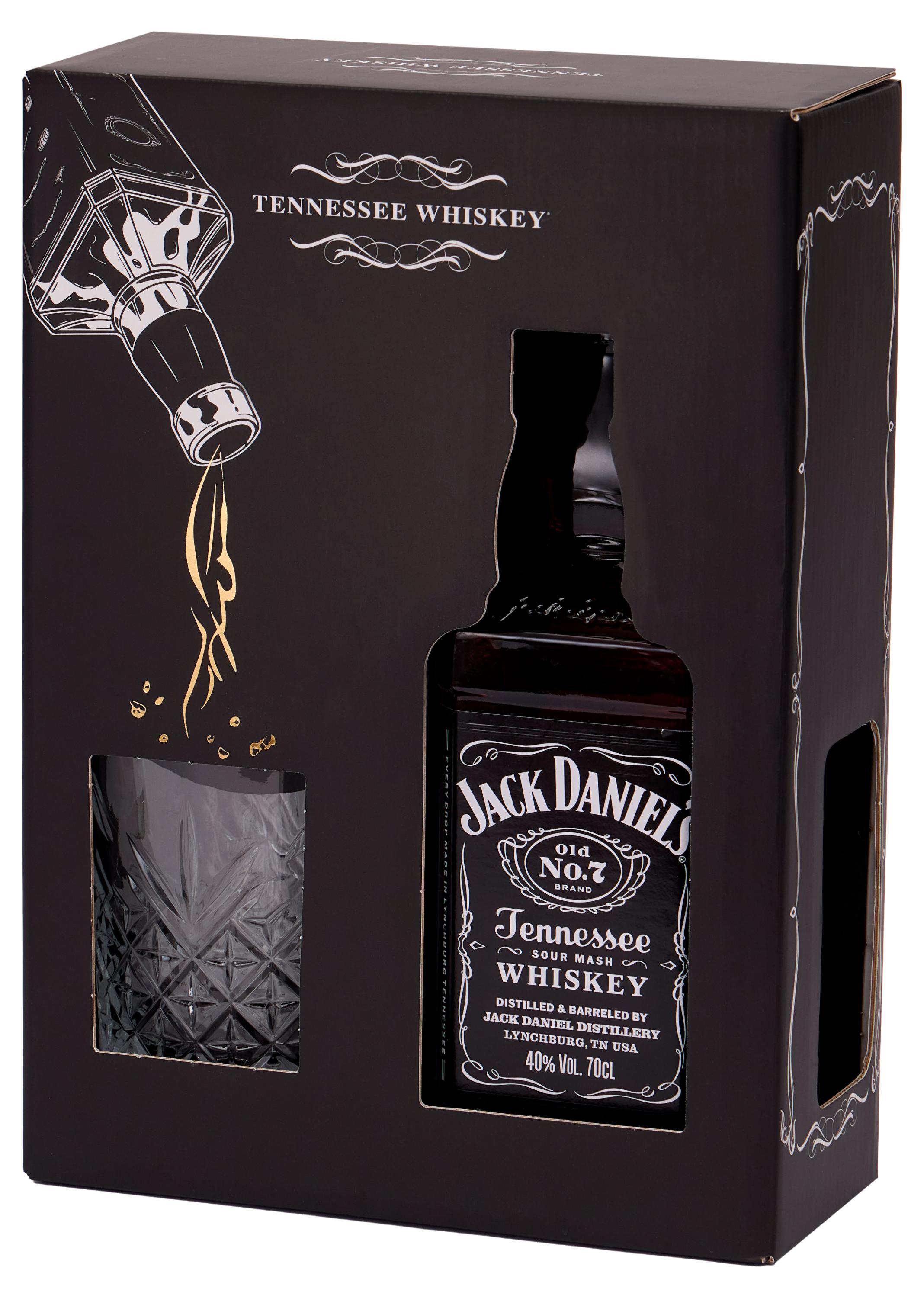 

Виски Jack Daniel's Tenessee со стаканом в подарочной упаковке США, 0,7 л