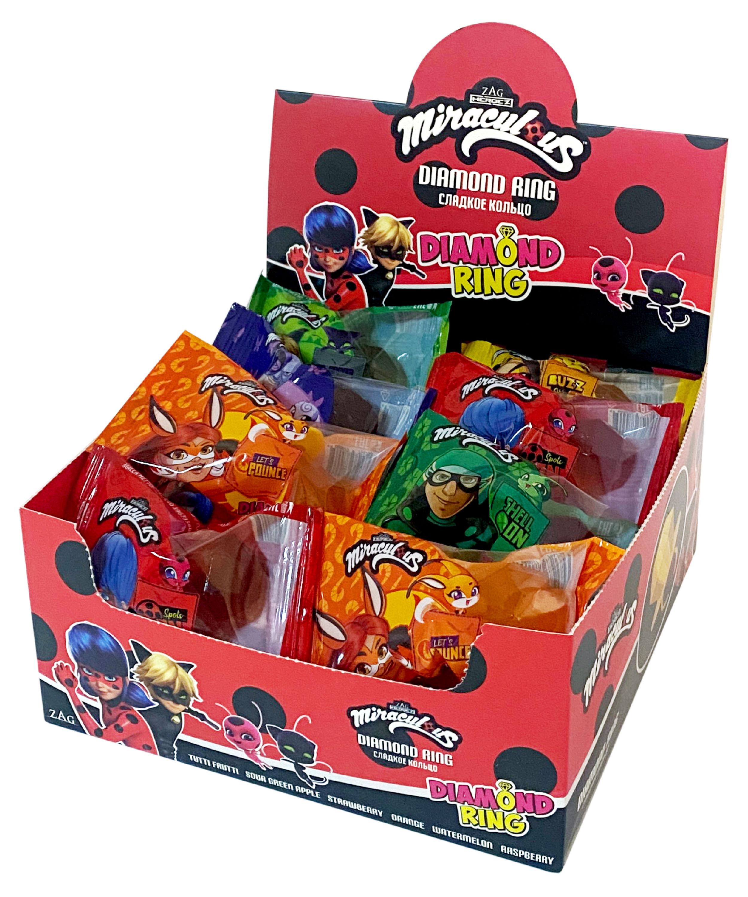 Изображение товара Карамель леденцовая Diamond Ring Сладкое кольцо микс, 15 г