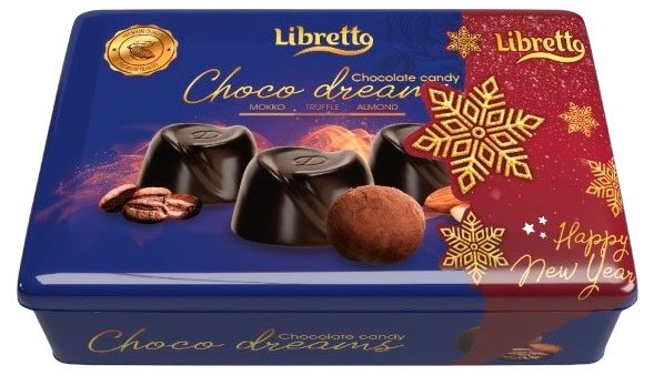 Изображение товара Набор шоколадных конфет Libretto ассорти в темном шоколаде 200 г