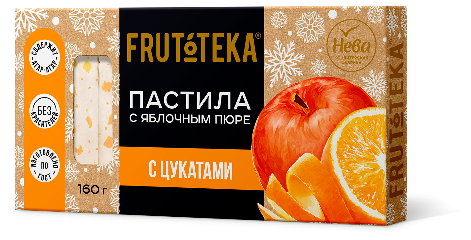 Изображение товара Пастила Frutoteka со вкусом ванили с цукатами, 160 г