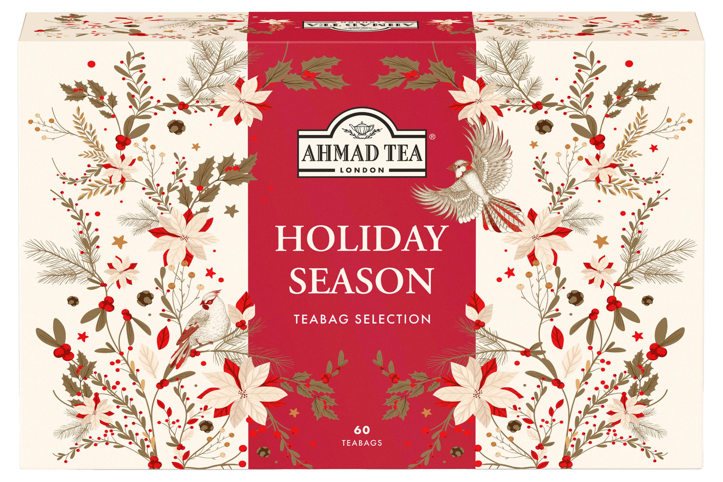 Изображение товара Чайное ассорти Ahmad Tea Праздничный Сезон в пакетиках 12 вкусов 60 шт