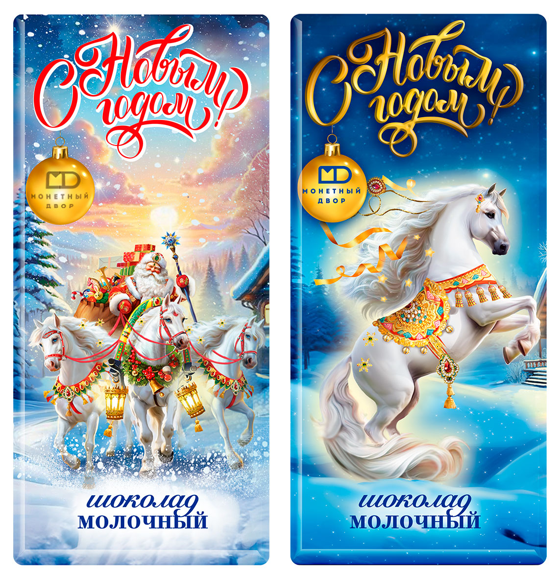 

Шоколад Монетный Двор Новогодний молочный, 85 г