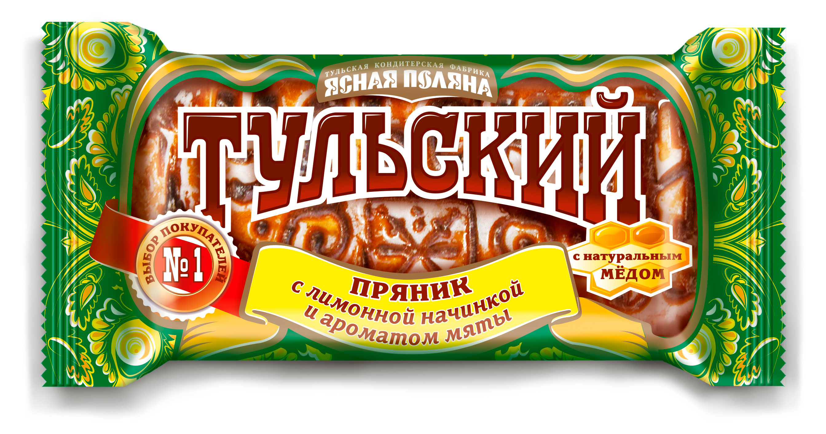 

Пярник Тульский пряник с лимонной начинкой и ароматом мяты, 140 г