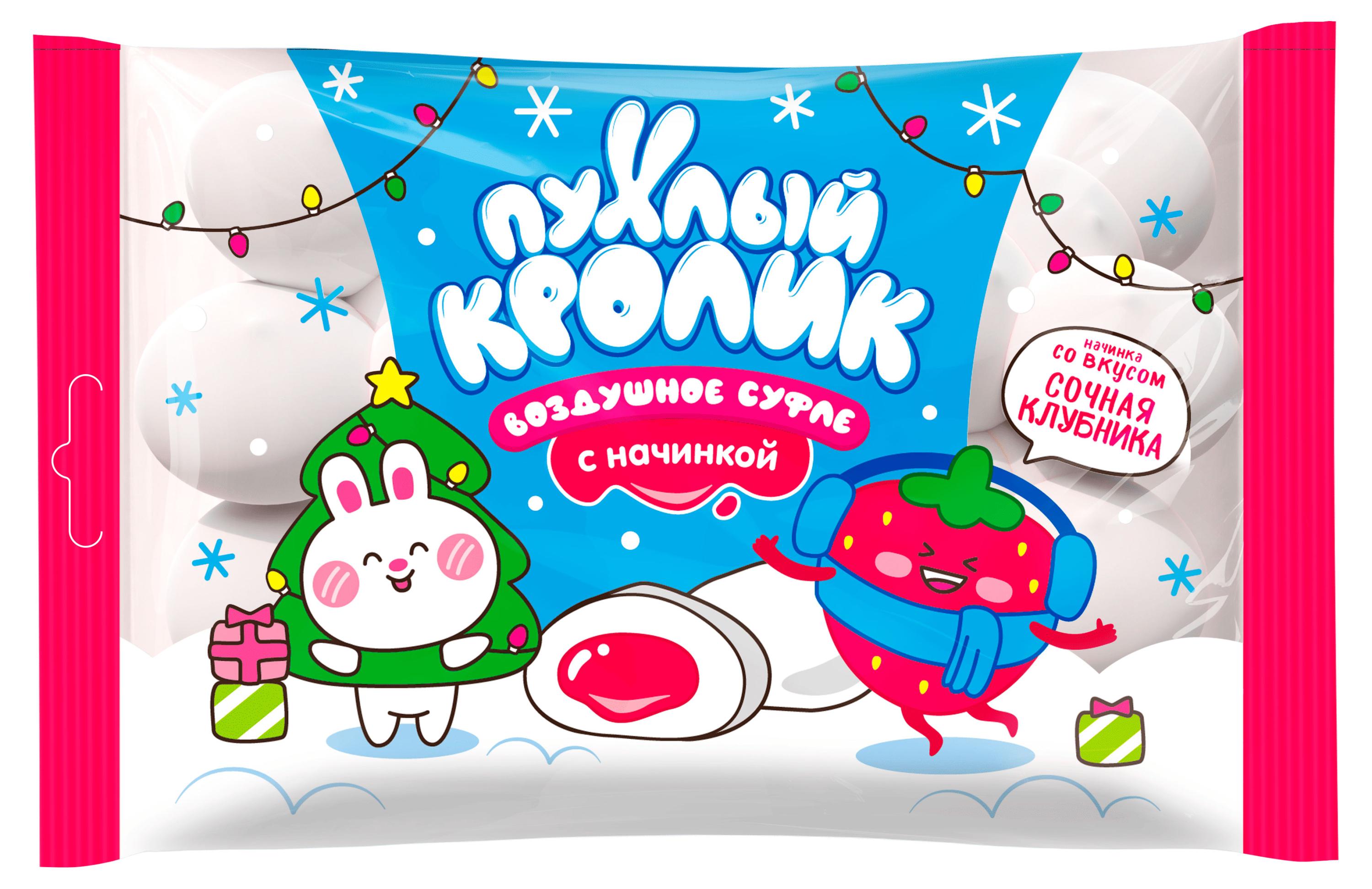 

Суфле воздушное Пухлый Кролик со вкусом сочная клубника, 85 г