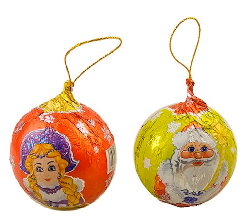 Изображение товара Шоколад фигурный Конфитрейд Шарик на нитке 40 г Россия