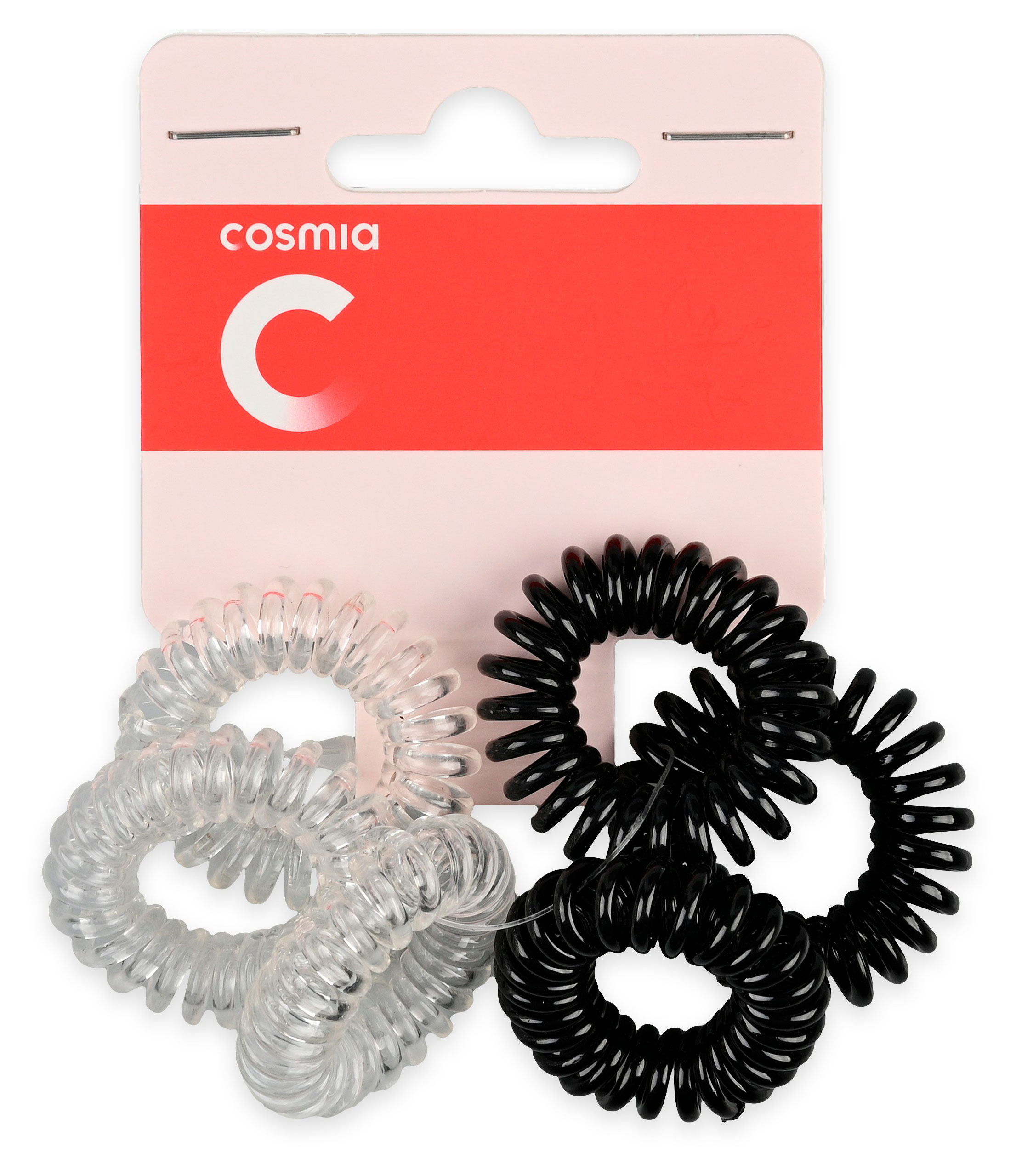 Изображение товара Резинки для волос Cosmia пружинки черные 6 шт премиум качество