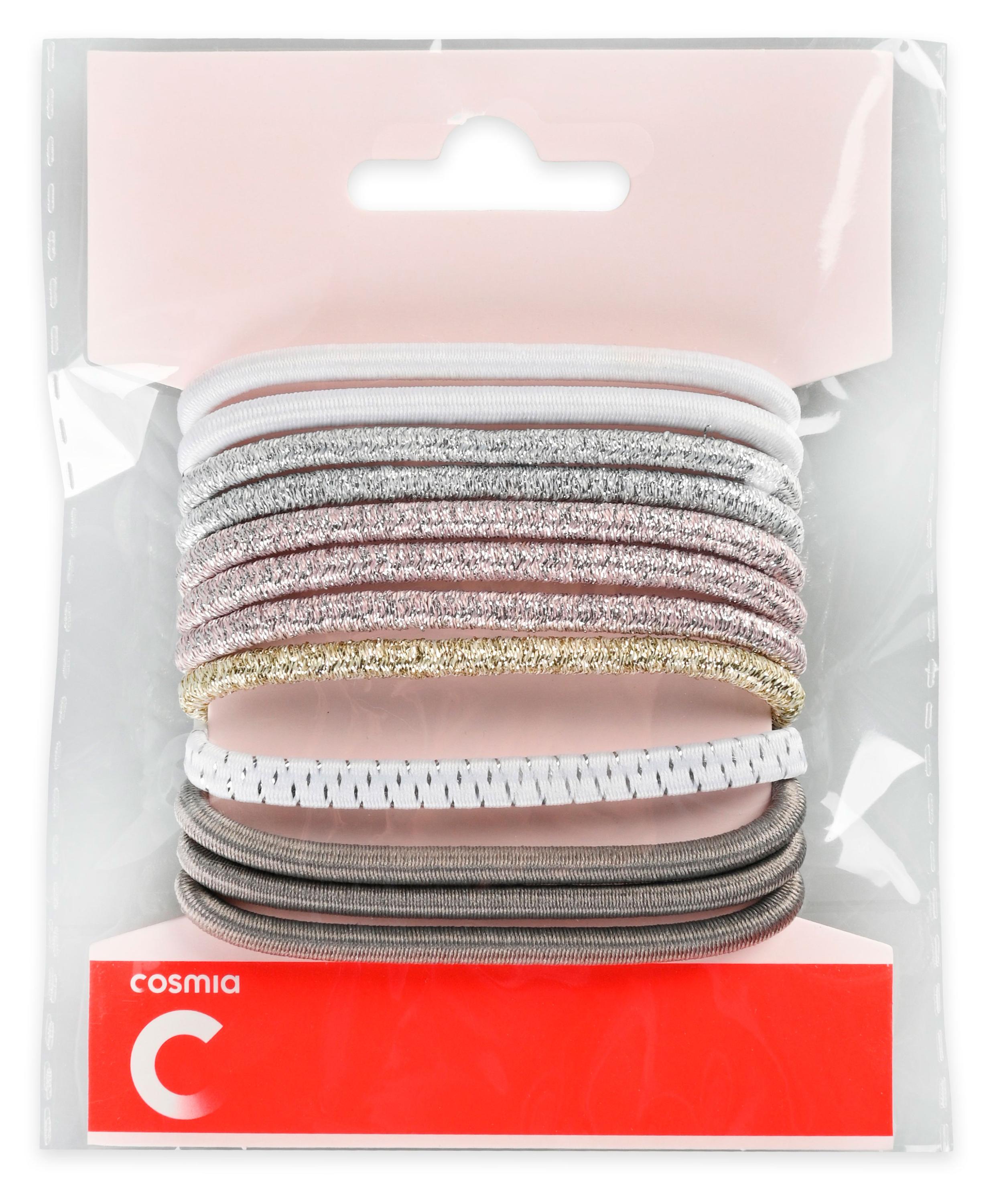 Изображение товара Резинки для волос Cosmia тонкие серые 12 шт незаметные и эластичные