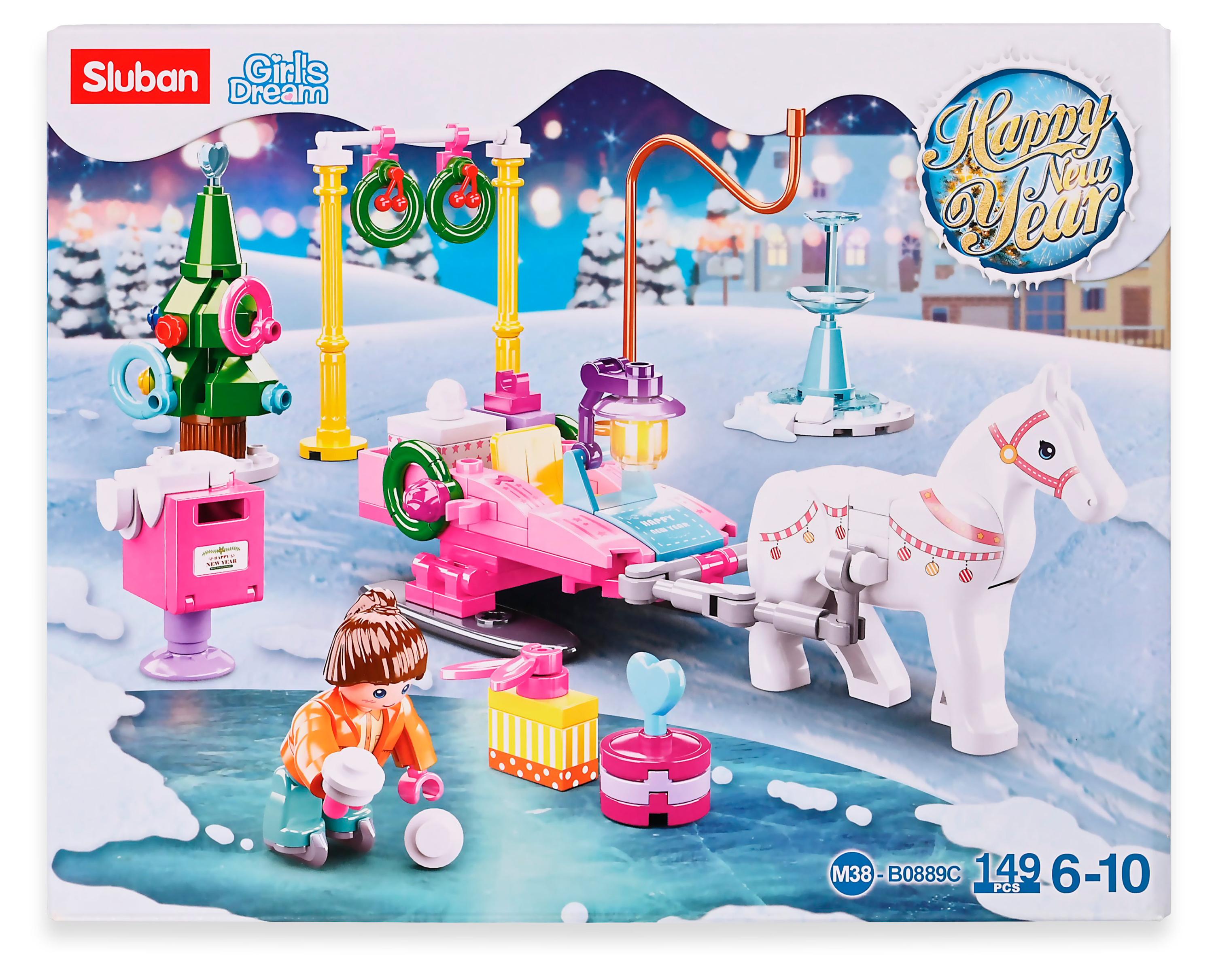 

Конструктор Sluban Рождественская лошадь, 149 деталей