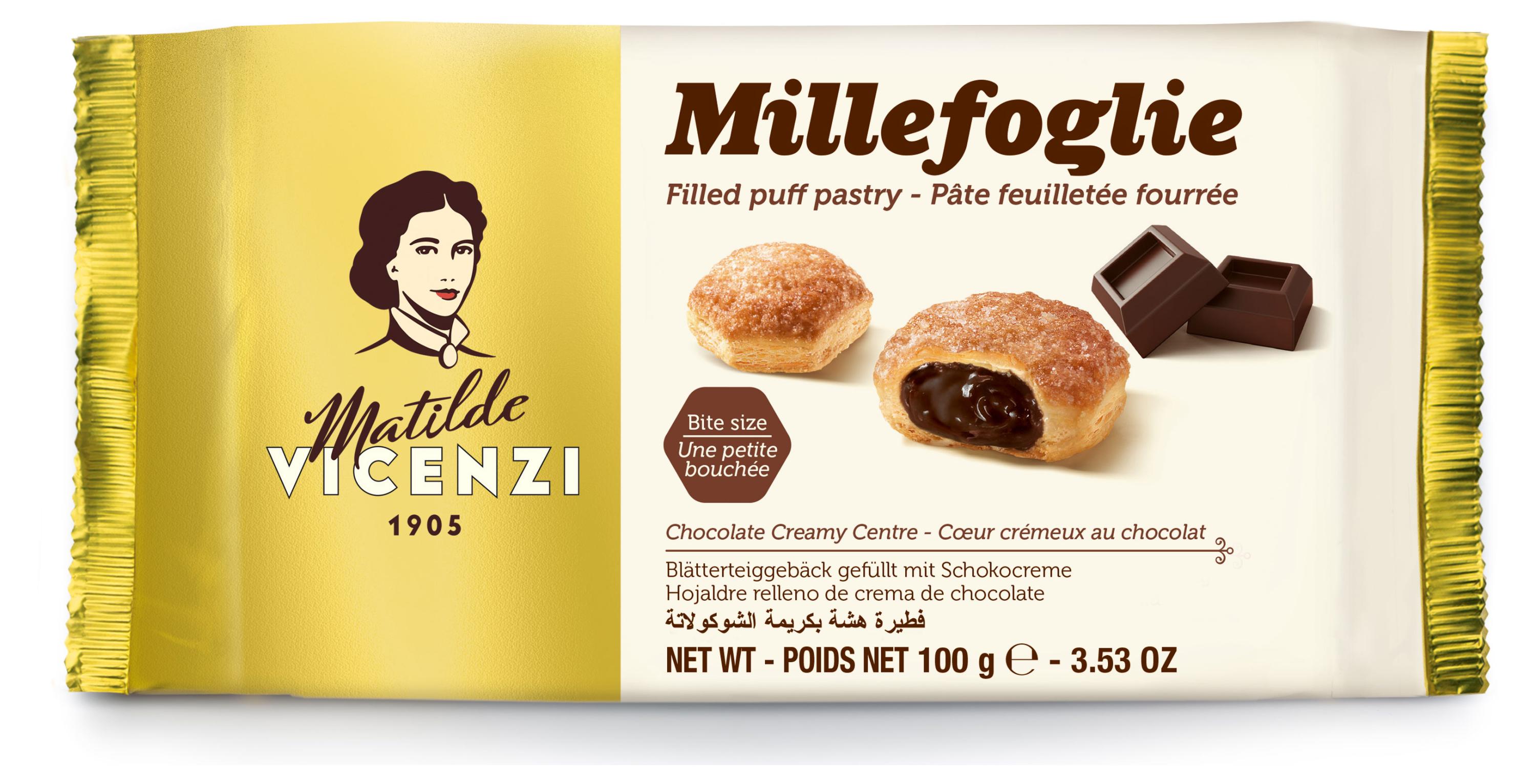 

Печенье слоеное Matilde Vicenzi Пирожные с шоколадным кремом , 100 г