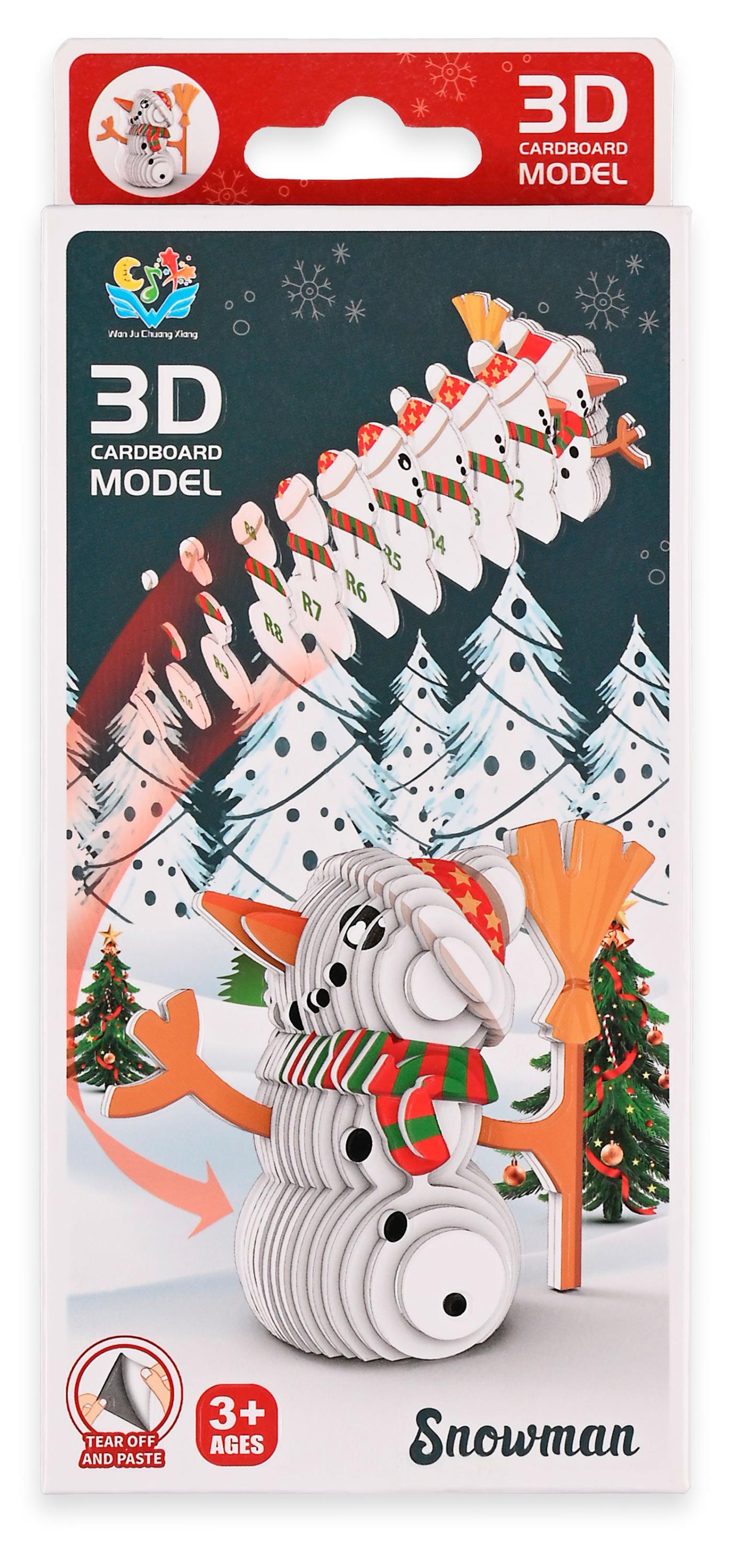 

Пазл 3D Снеговик