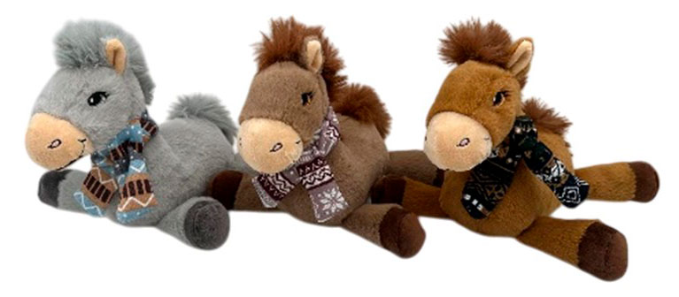 

Игрушка мягкая ONE TWO FUN Лошадка в шарфе 23 см, 1 шт в ассортименте