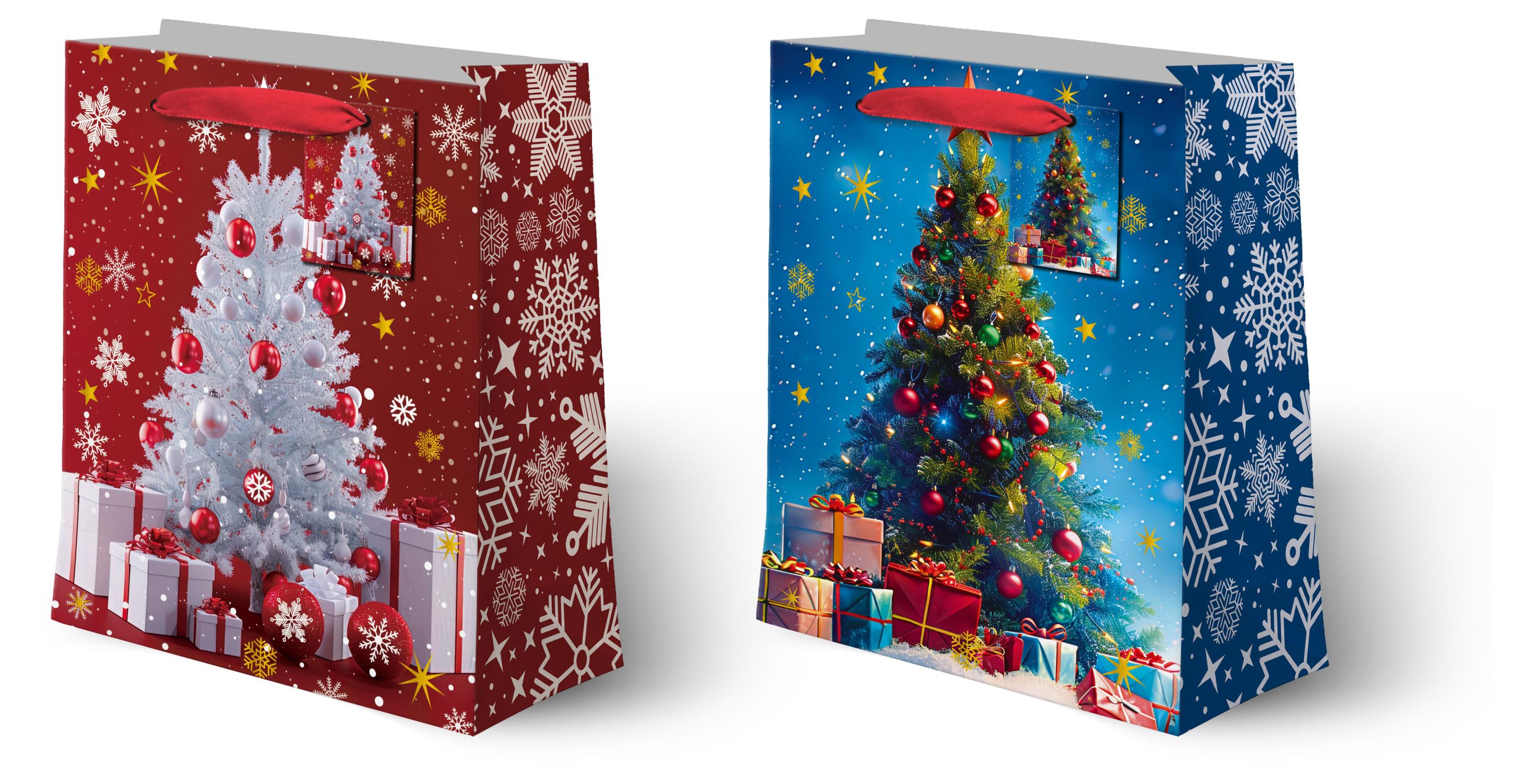 

Пакет подарочный Елка с подарками, 17,5х23,5х8 см в ассортименте