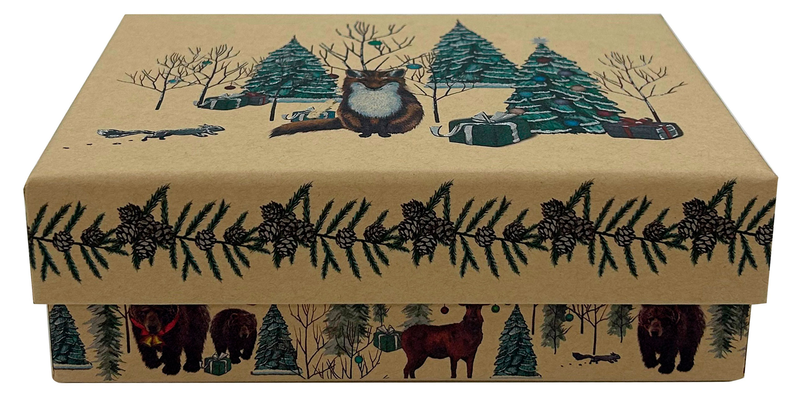 Изображение товара Подарочная коробка 17х12х5,5 см из бумаги и картона с фольгой