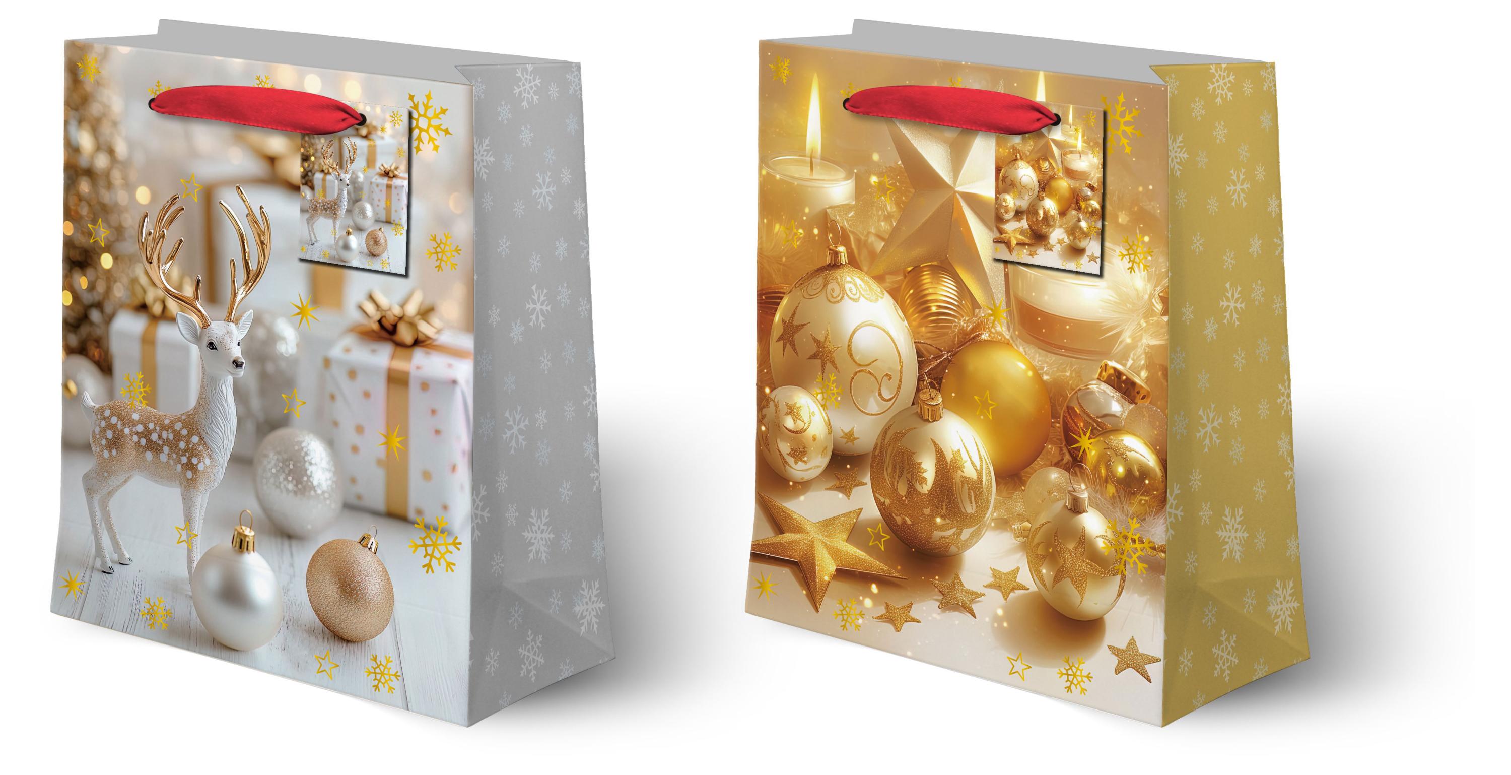 Изображение товара Подарочный пакет Стиль 26х32х10 см, картон, ламинированный, фольга