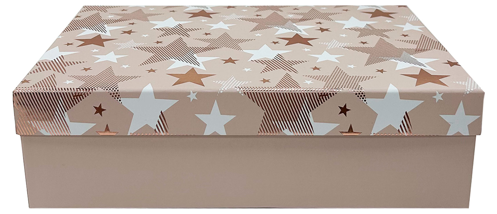 Изображение товара Подарочная коробка Звезды 33х23,5х9 см для оформления подарков