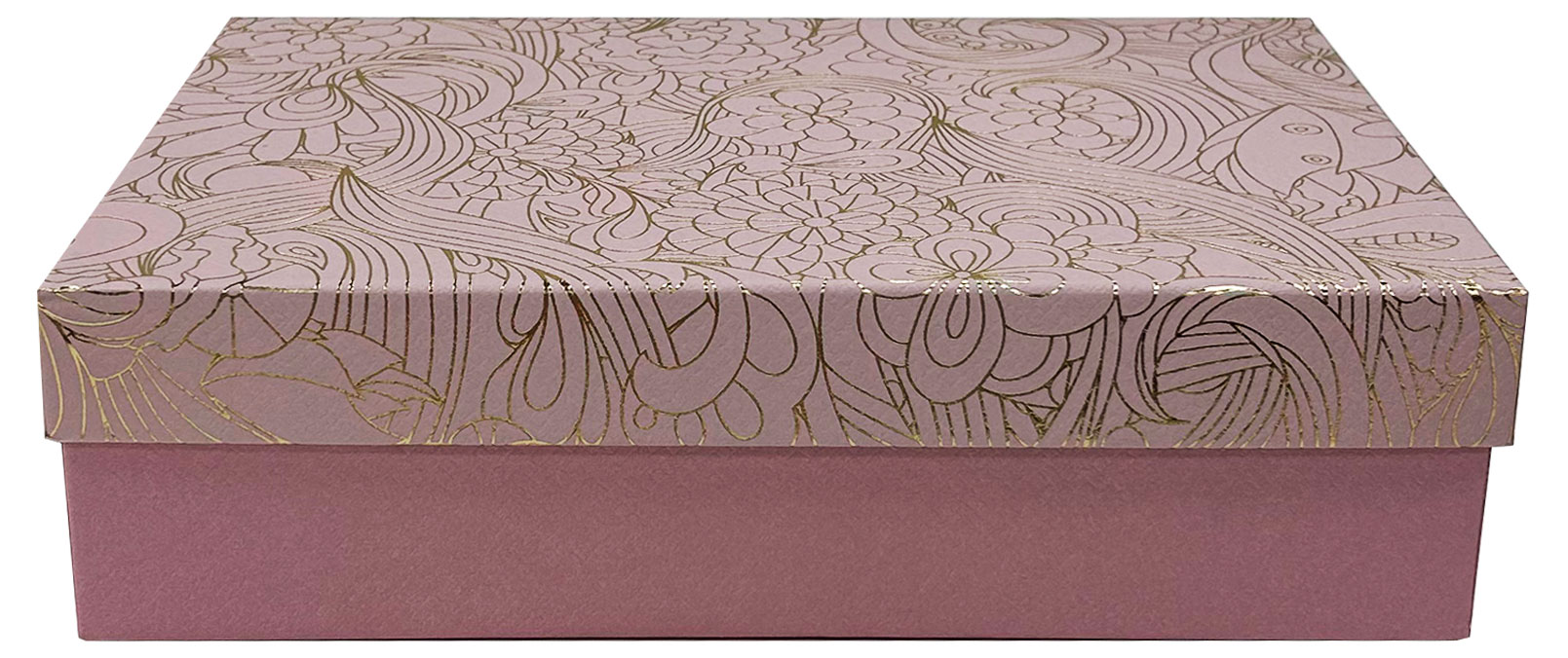 Изображение товара Подарочная коробка Стиль 27,5х19,5х7,5 см бумага картон фольга