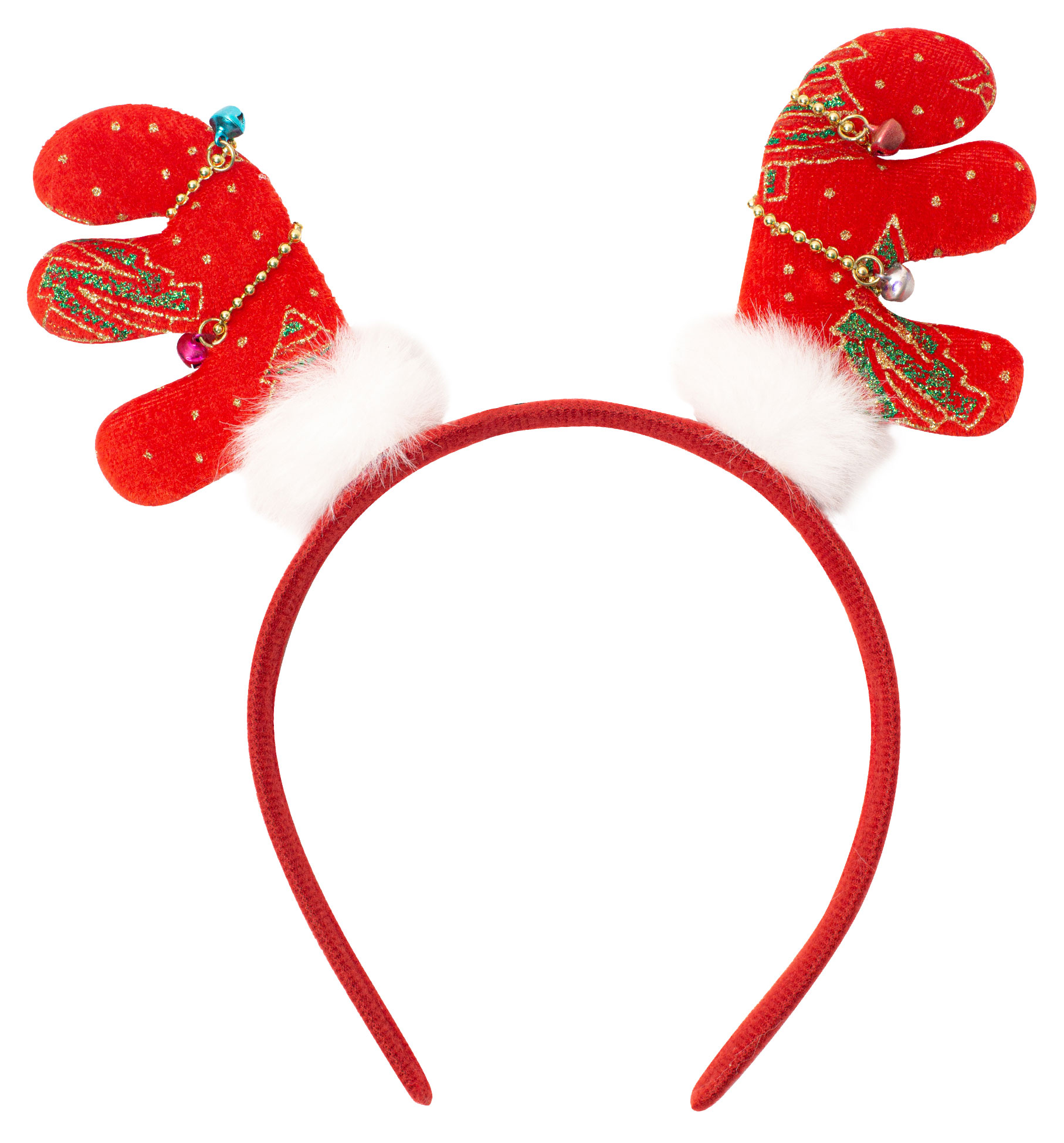 Изображение товара Карнавальный ободок Санта-олень Partymania для праздничных мероприятий