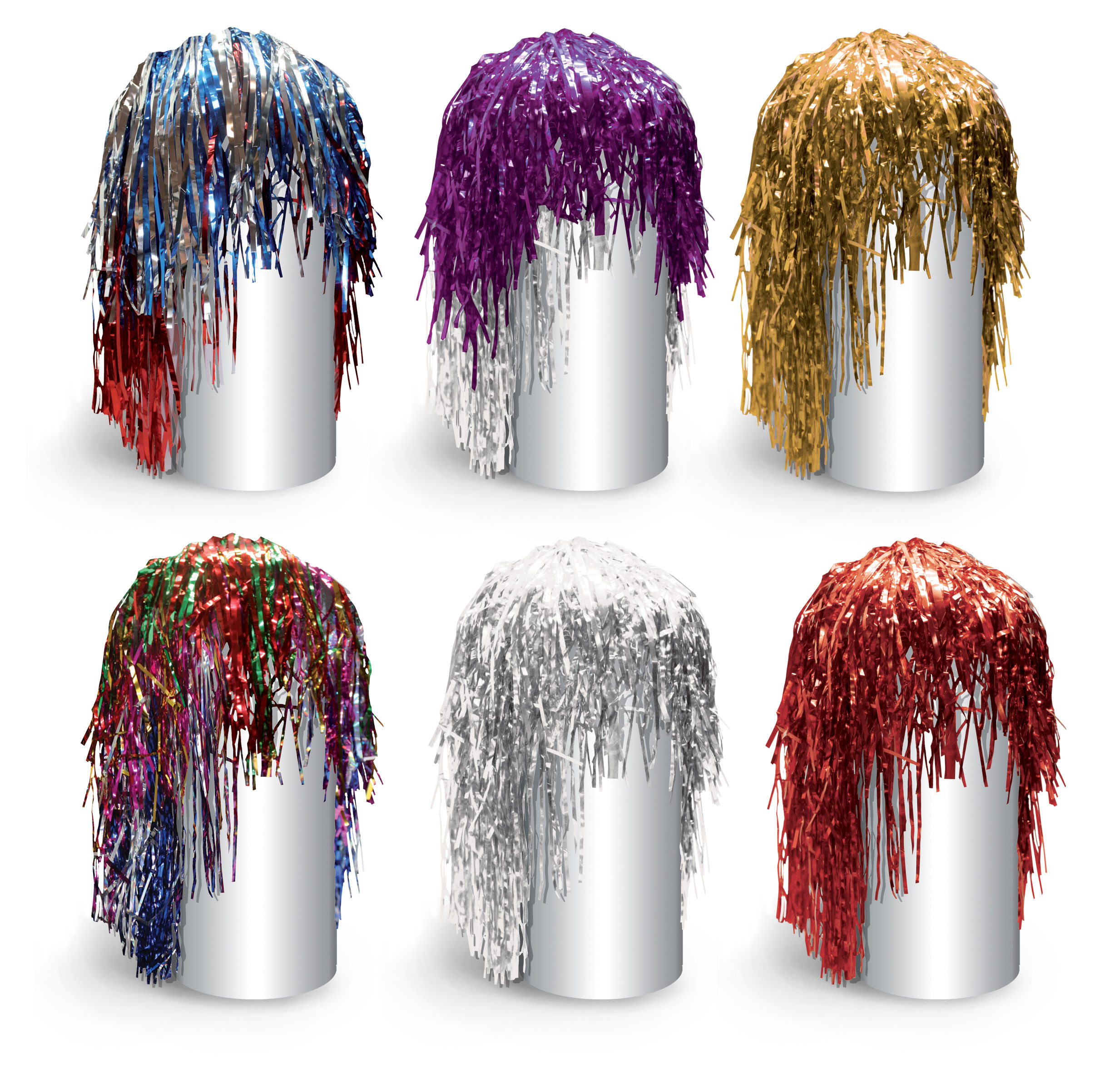 

Парик маскарадный из дождика Веселый праздник, 1 шт в ассортименте