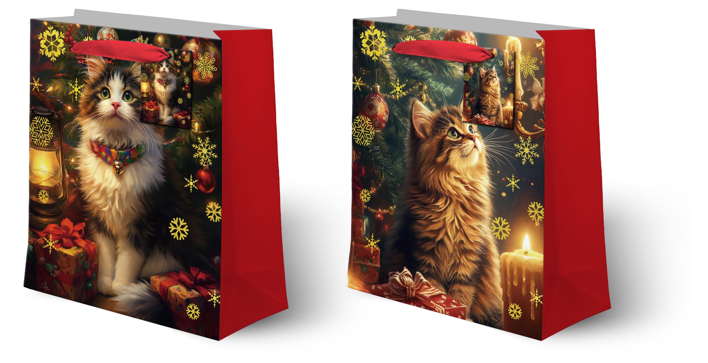 Изображение товара Подарочный пакет Котик 17,5х23,5х8 см для подарков и праздников