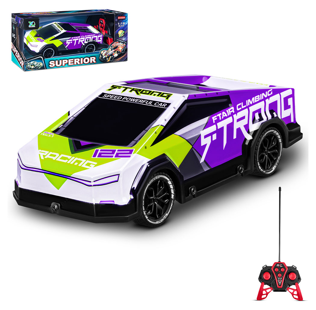 Изображение товара Радиоуправляемая гоночная машина с 3D подсветкой 1:18 для детей от 3 лет