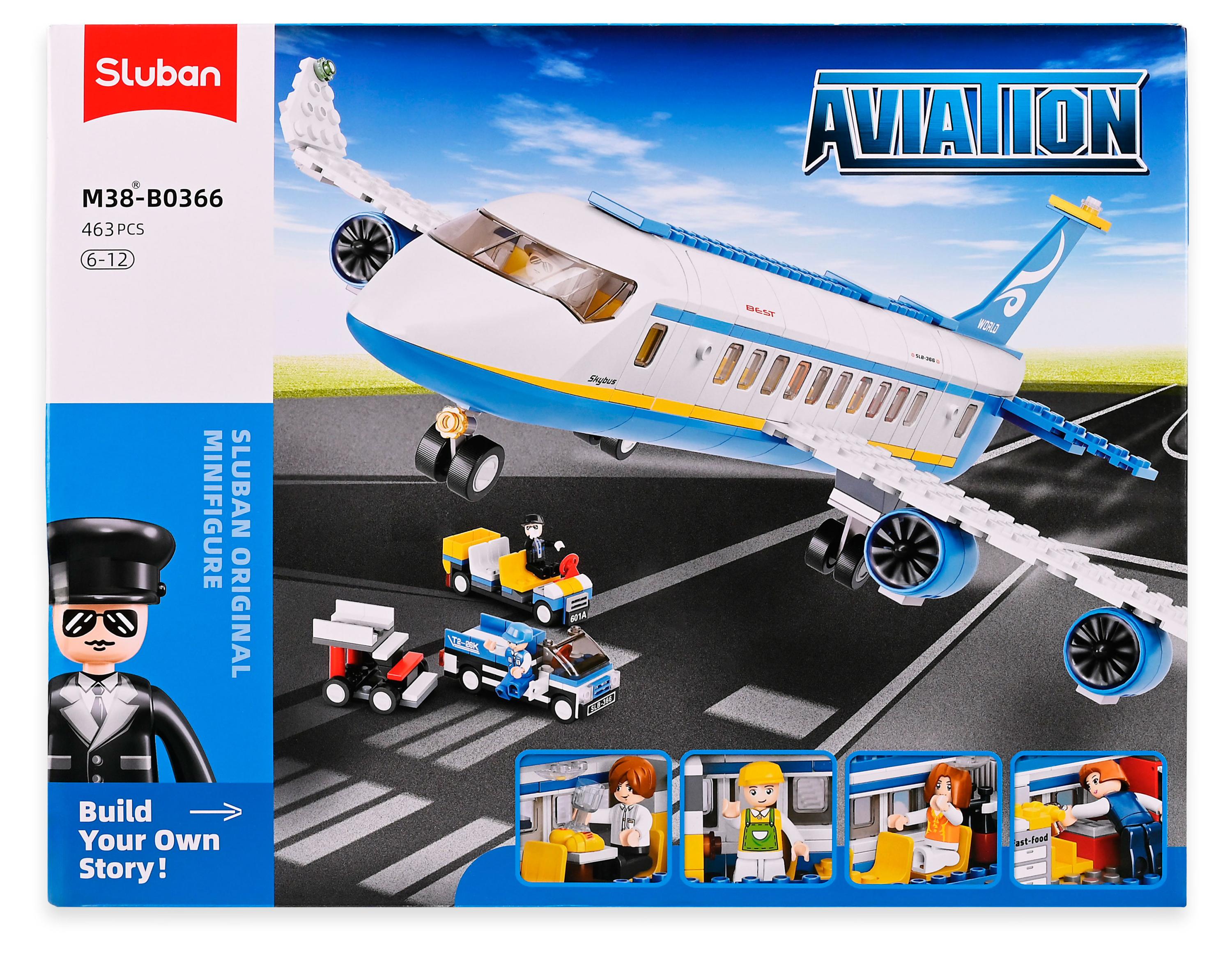 

Конструктор Sluban Авиация, 463 детали