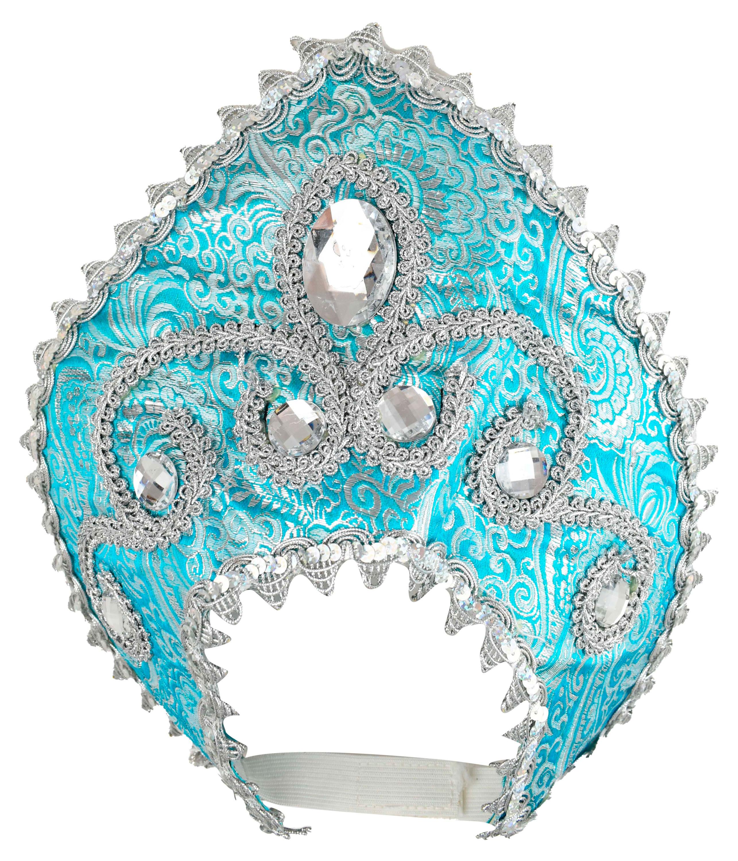 

Кокошник карнавальный новогодний Снегурочка BALL MASQUERADE