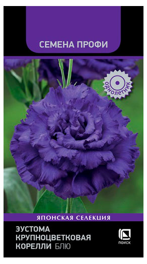 Изображение товара Семена «Поиск» Эустома крупноцветковая Корелли Блю, 5 шт