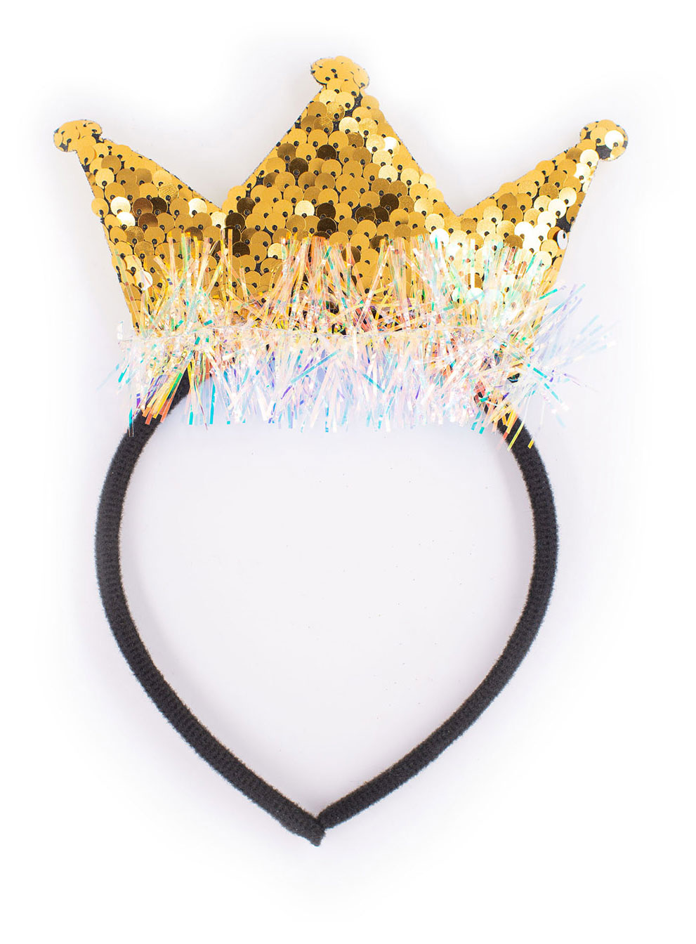 Изображение товара Ободок карнавальный Partymania Корона с мишурой 1 шт