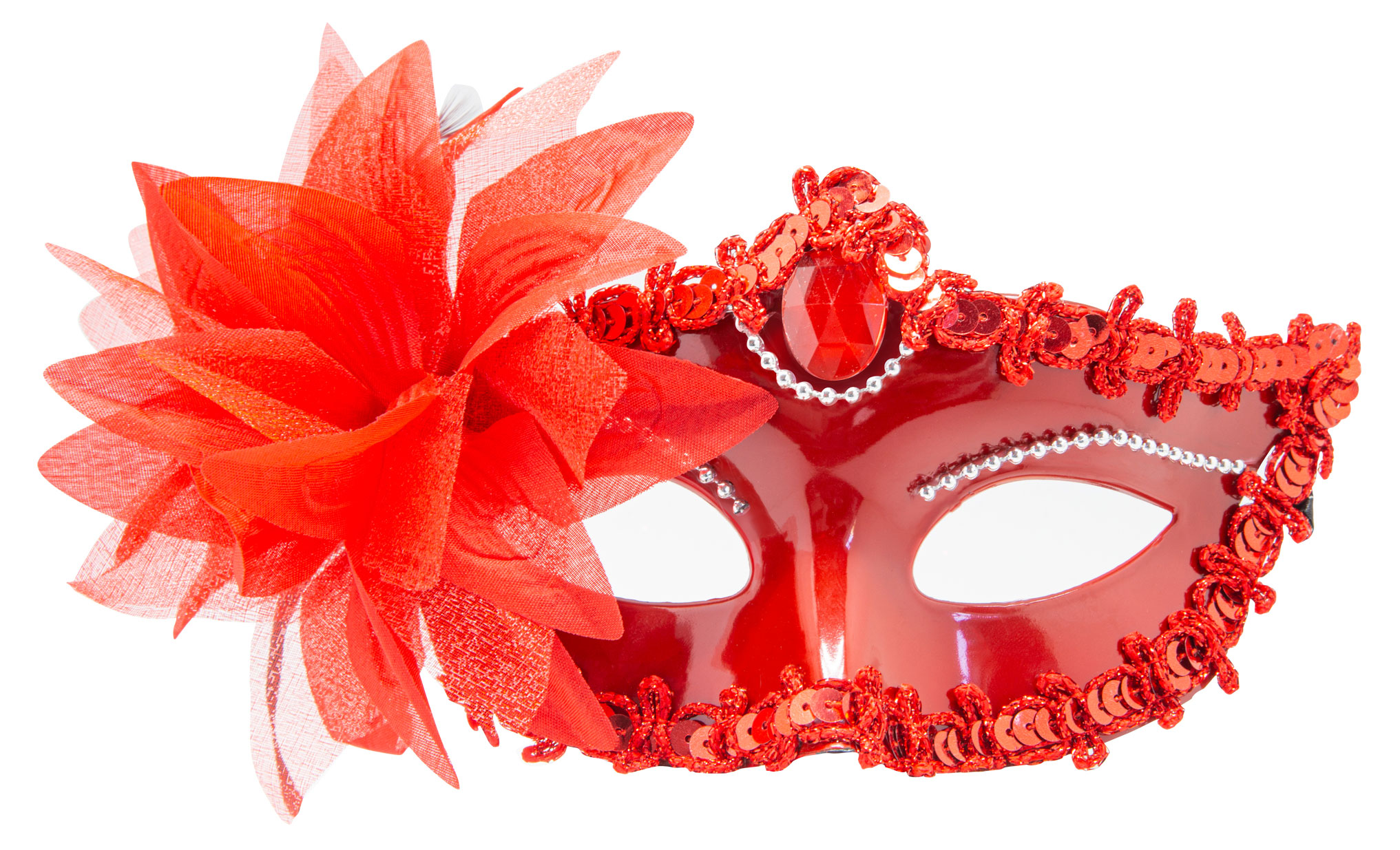 Изображение товара Карнавальная маска Partymania Загадочная принцесса яркий праздничный аксессуар