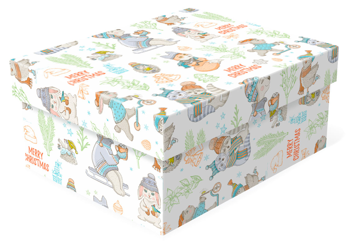 Изображение товара Набор подарочный коробок «РутаУпак» Зимние потехи 3в1, 3 шт