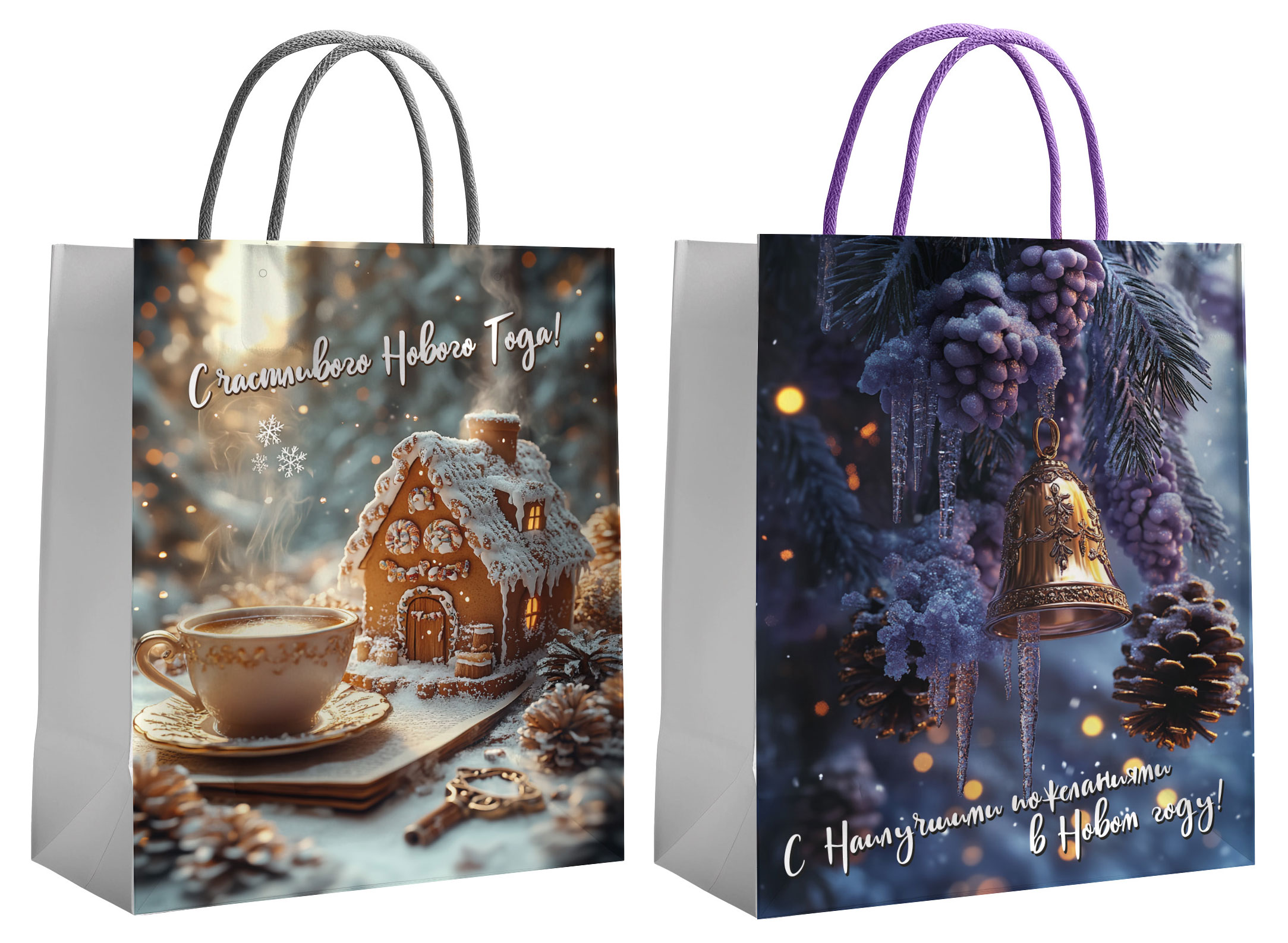 Изображение товара Подарочный крафт пакет Centrum с пожеланиями 26х32х12 см