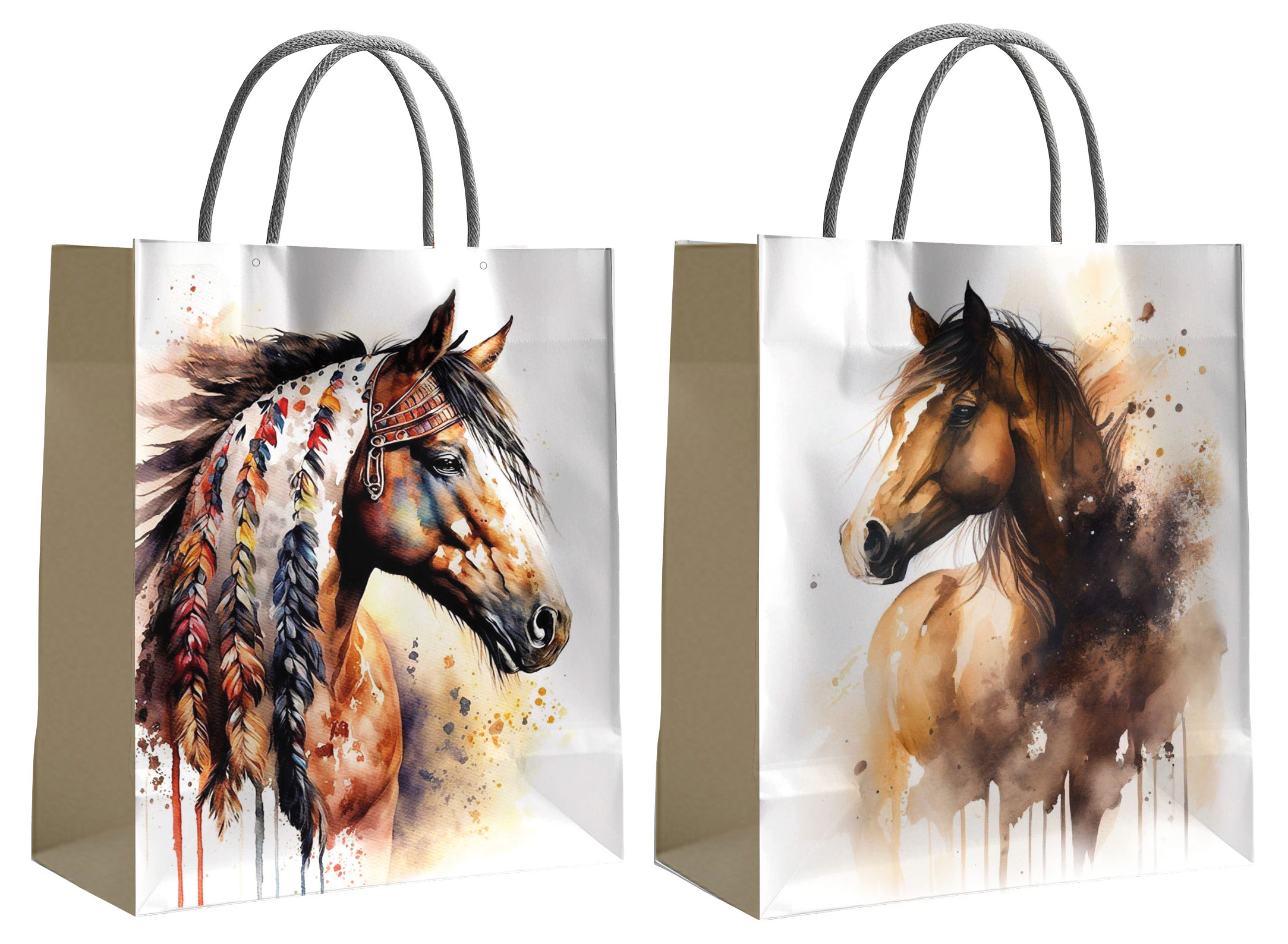 Изображение товара Подарочный пакет Centrum коричневый крафт 33х45х12 см символ года