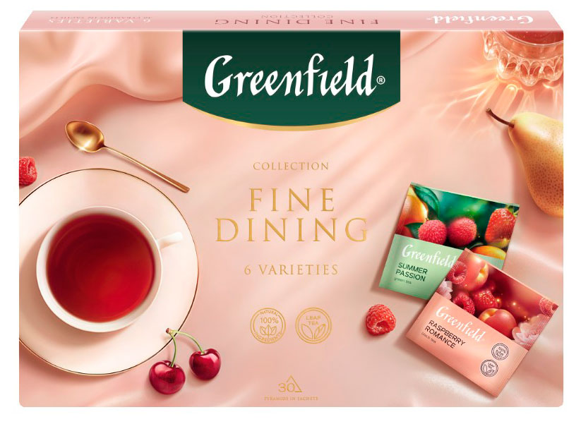 

Набор чая Greenfield Fine Dining Collection 6 видов, 30 пакетиков