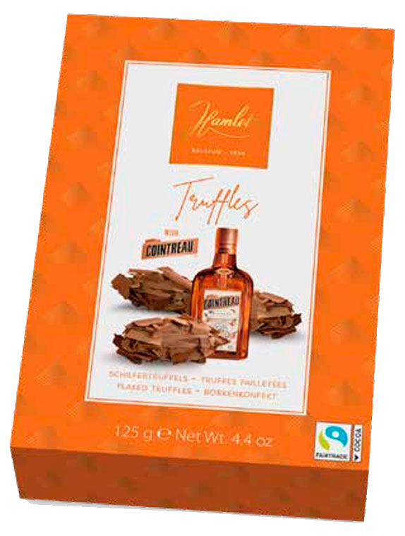 

Трюфели Hamlet из молочного шоколада с ликером Cointreau, 125 г