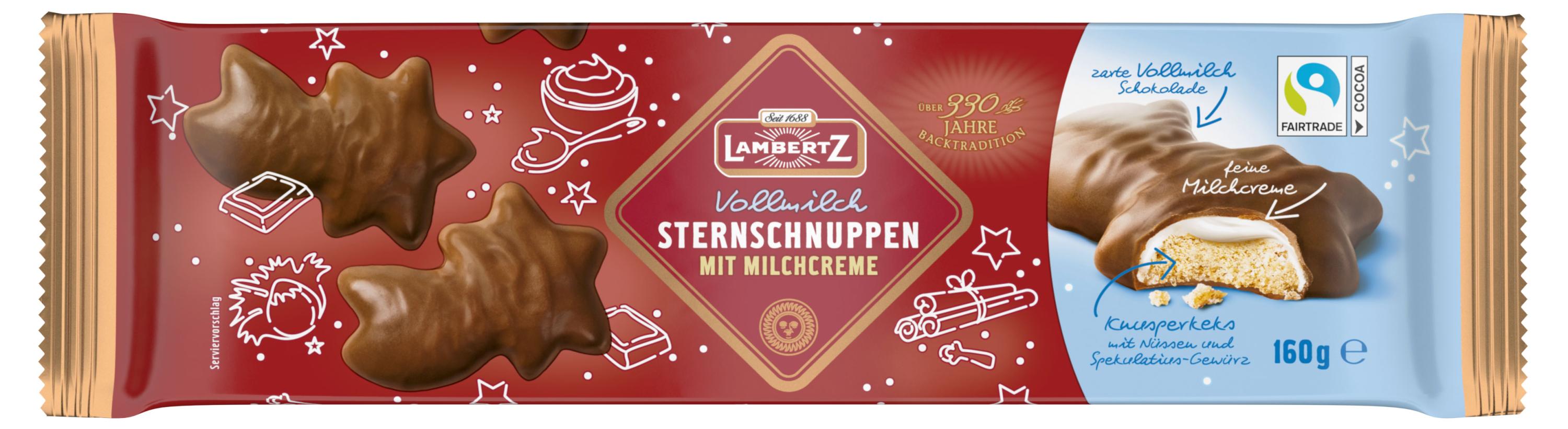 

Печенье Lambertz с молочным кремом в молочном шоколаде, 160 г