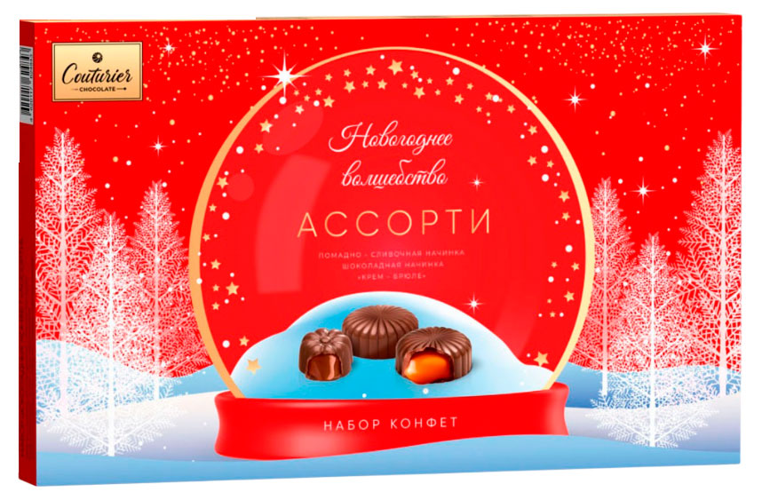 

Конфеты шоколадные Couturier Новогоднее волшебство Ассорти, 250 г