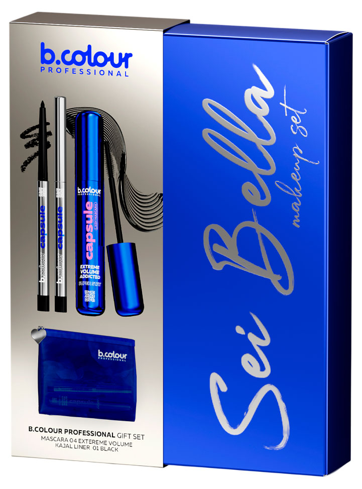 Изображение товара Набор подарочный для макияжа глаз B.Colour Professional Dolce Vita, Карандаш для глаз + Тушь для ресниц