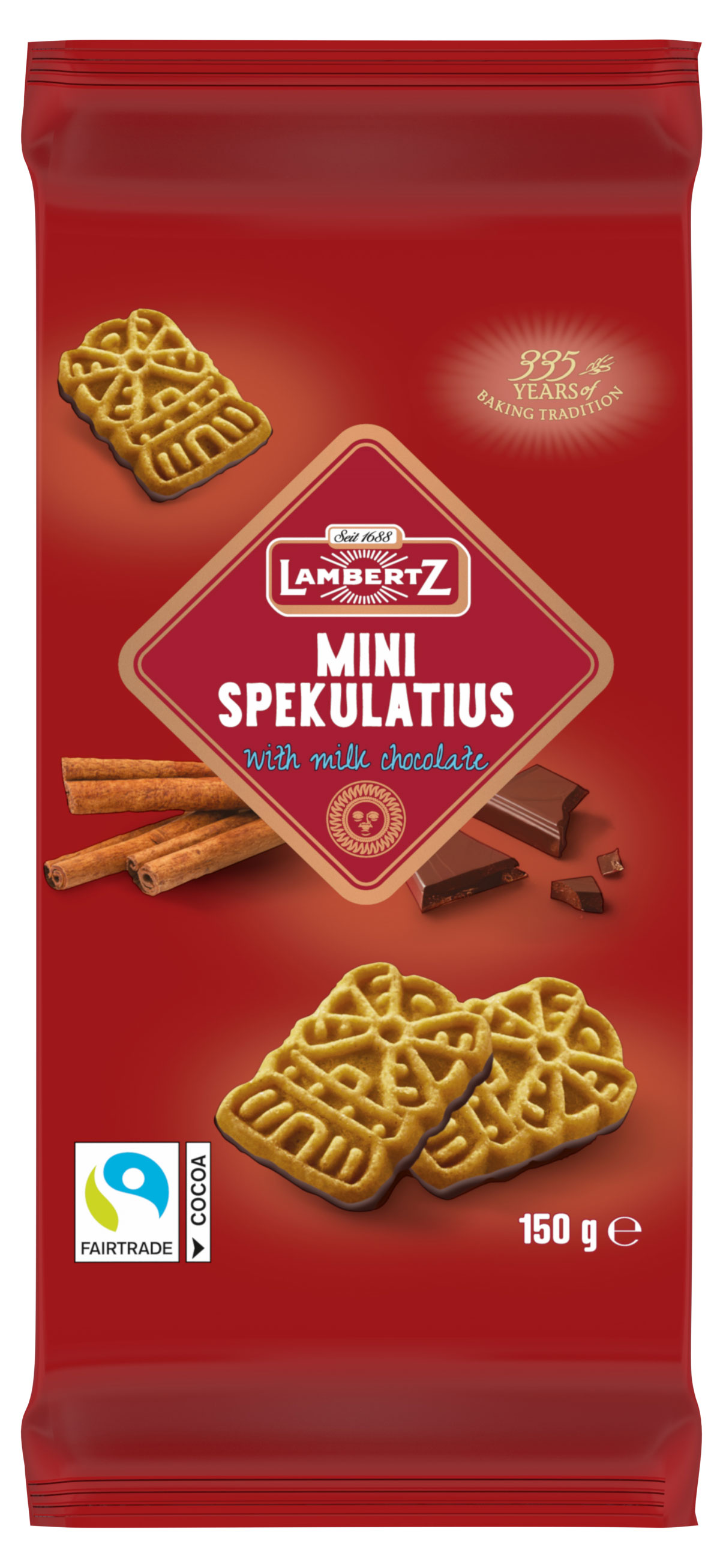 

Печенье Lambertz Spekulatius в шоколаде с ароматом корицы, 150 г