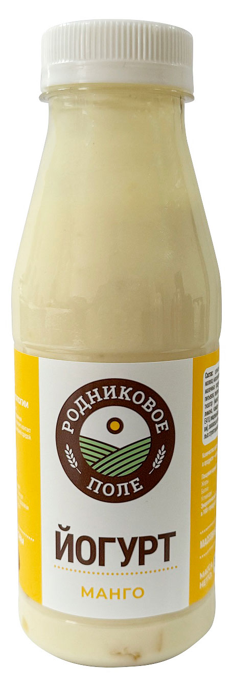 

Йогурт питьевой Родниковое поле Манго ГОСТ 3,2% БЗМЖ, 330 г