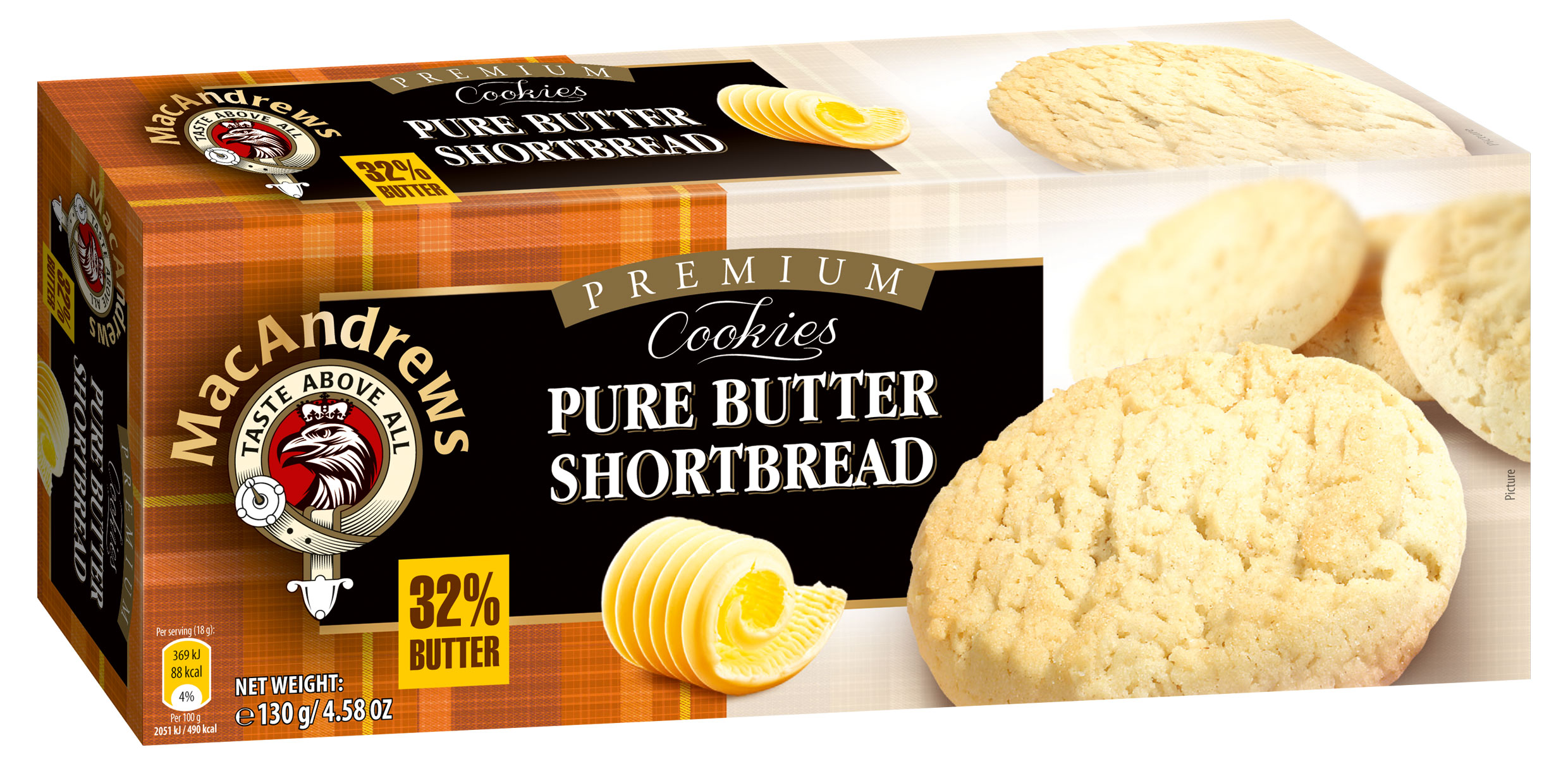 

Печенье сливочное Mac Andrews Shortbread, 130 г
