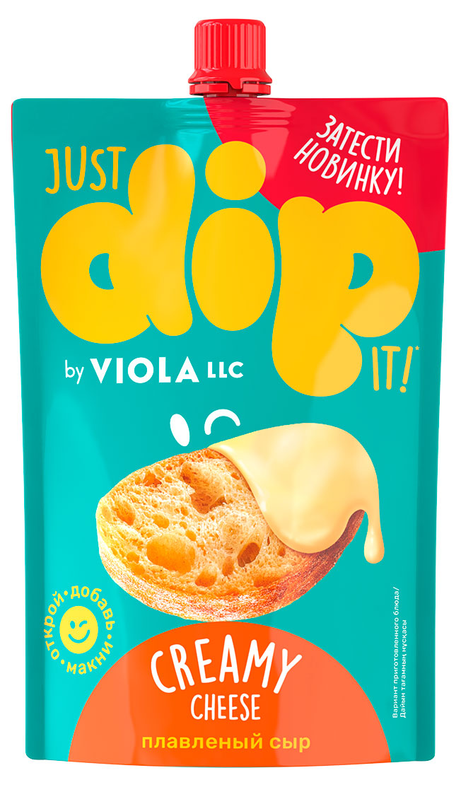 Изображение товара Плавленый сыр Viola Just Dip It Creamy Cheese 45% БЗМЖ 180 г