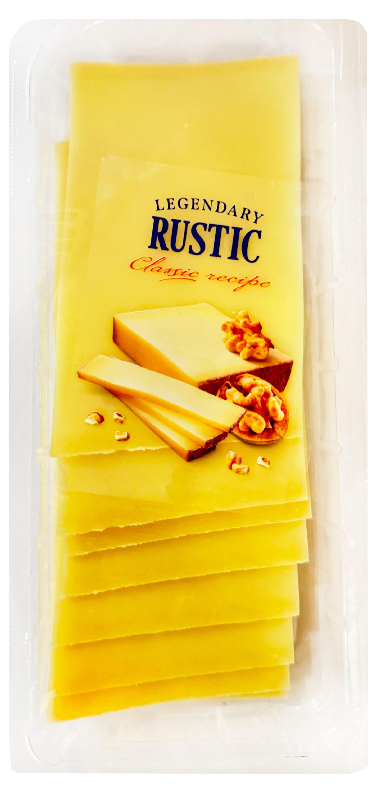 Изображение товара Деревенский твердый сыр Rustic 49% БЗМЖ нарезка 150 г натуральный швейцарский вкус