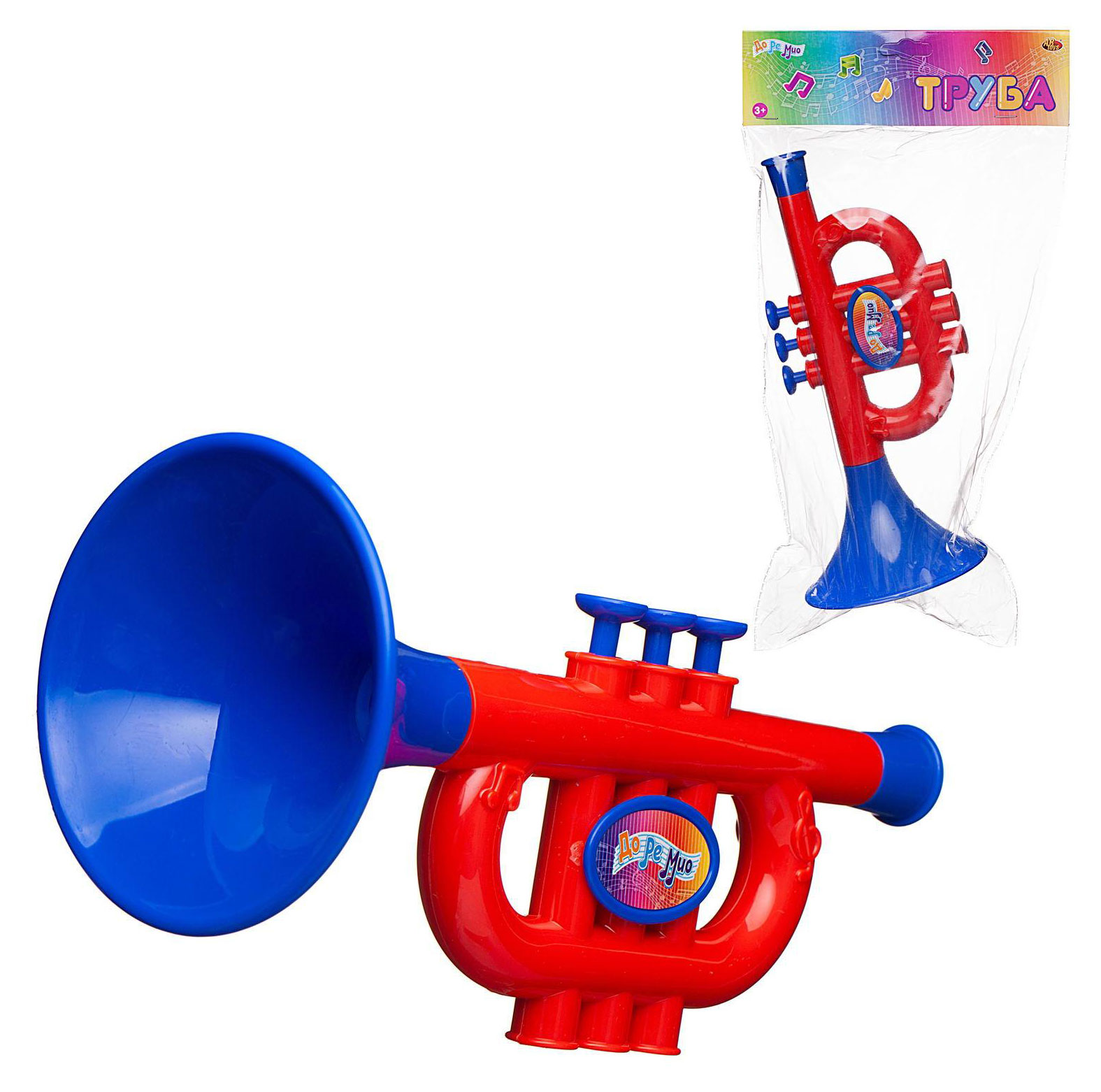 

Труба игрушечная Abtoys ДоРеМио, 1 шт