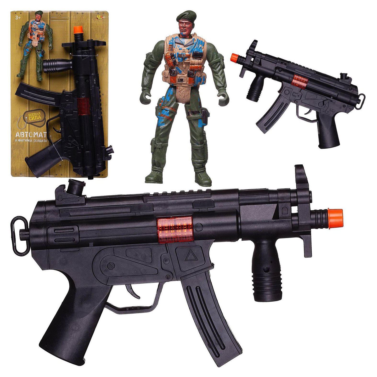 

Набор игровой Abtoys Боевая сила Автомат черный, в ассортименте