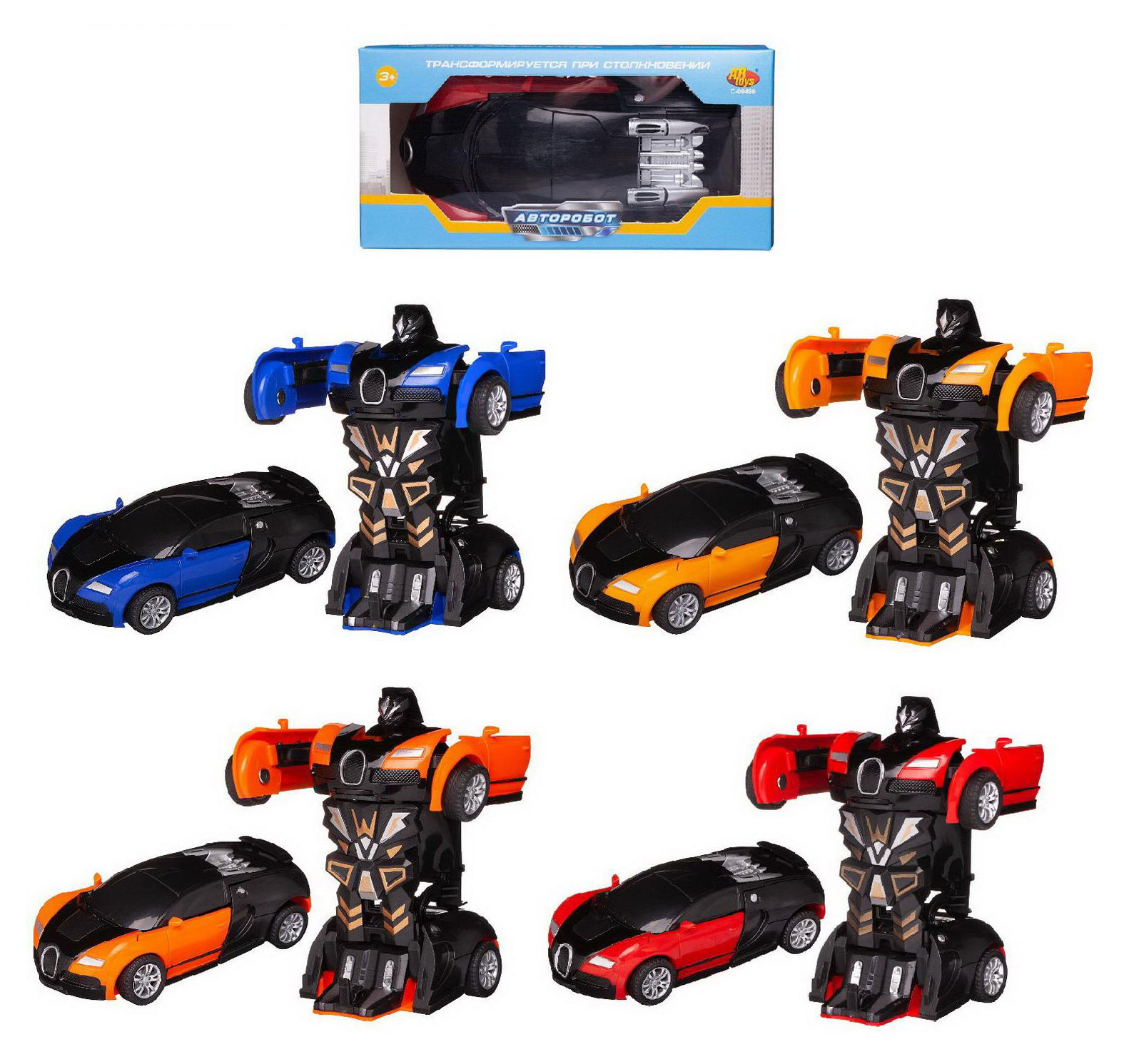 

Машина-трансформер Abtoys Авторобот, 1 шт в ассортименте
