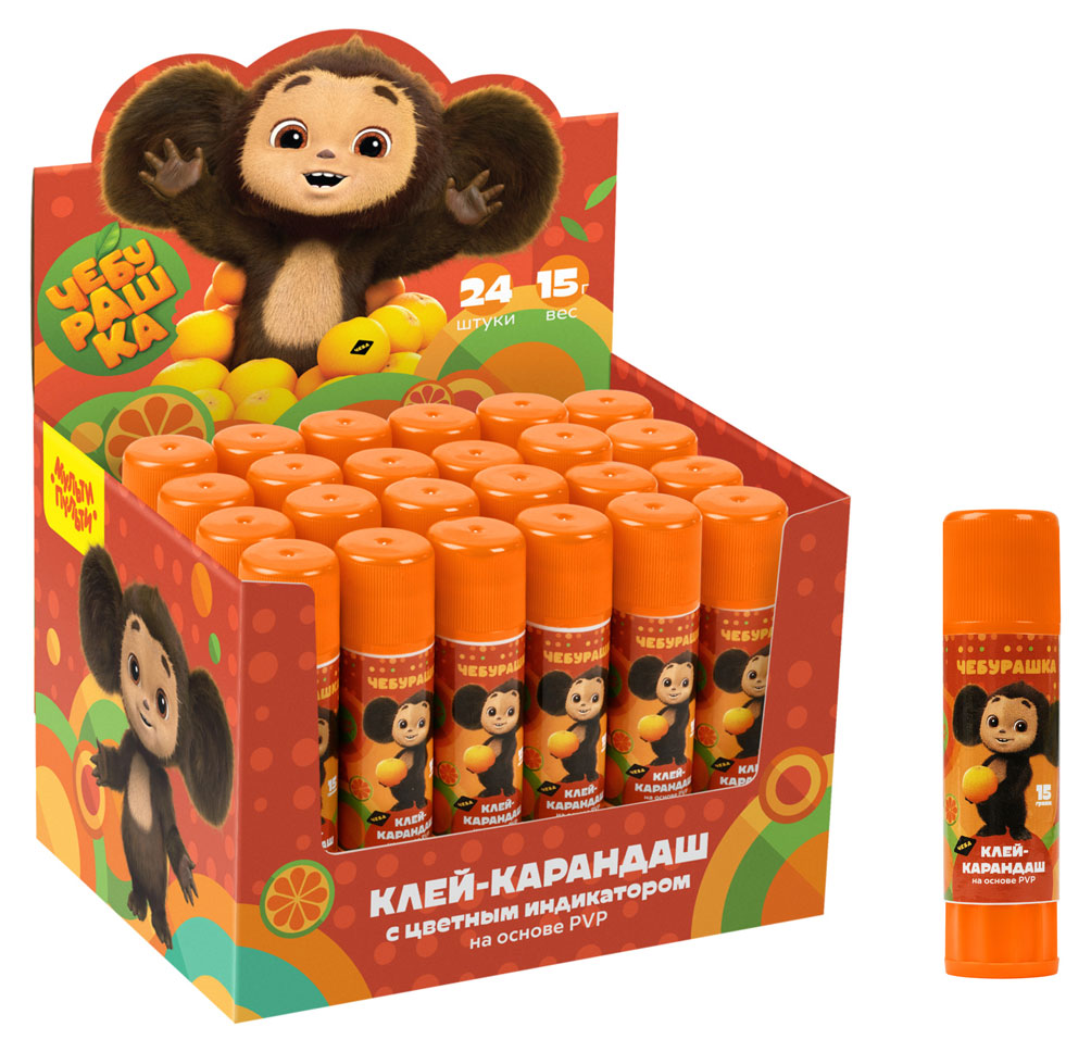 

Клей-карандаш Мульти-пульти Чебурашка, 15 г