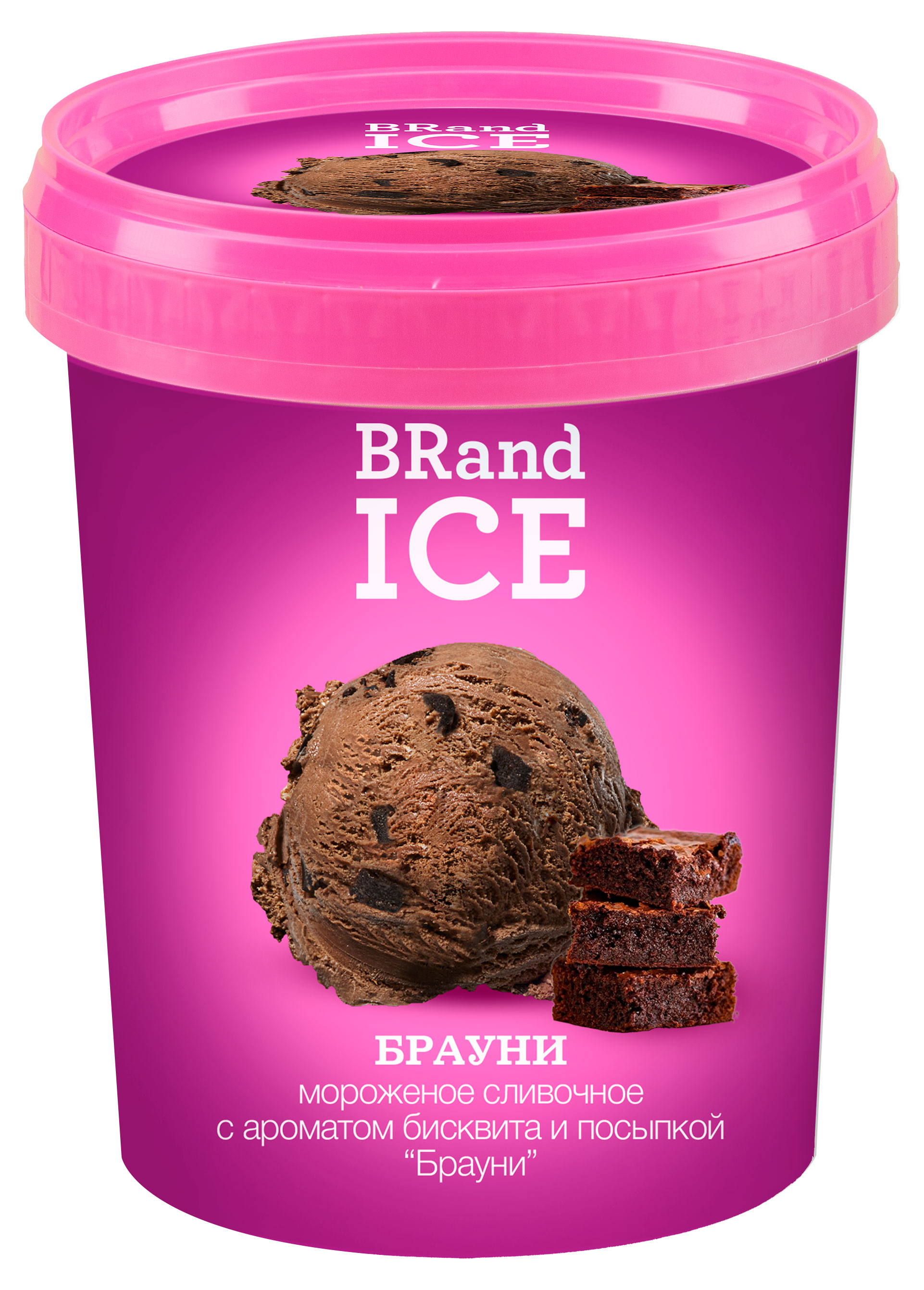 Изображение товара Мороженое сливочное BRandICE с бисквитом и посыпкой Брауни 250 г