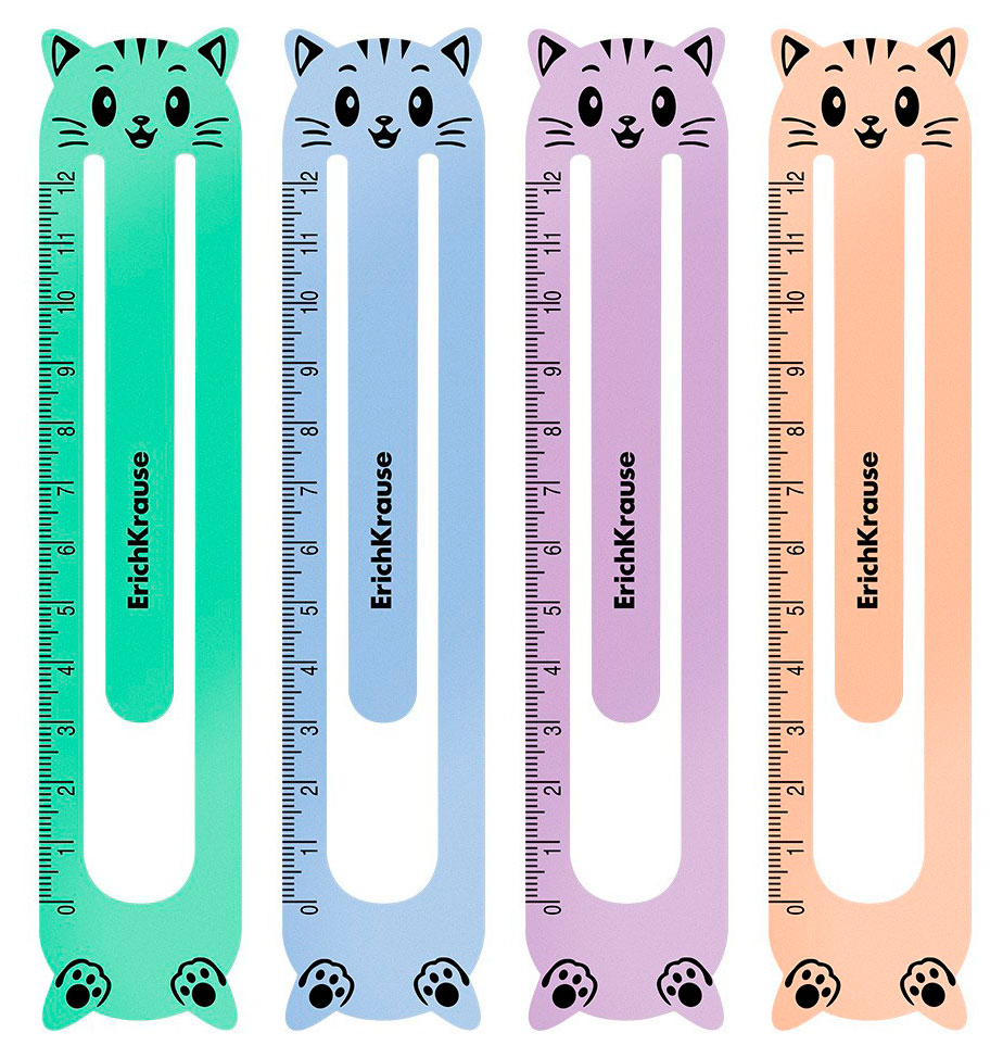 

Набор пластиковых закладок ErichKrause, 4 шт